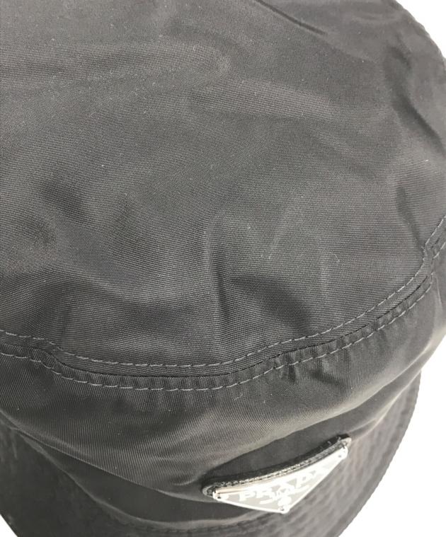 中古・古着通販】PRADA (プラダ) ナイロン 三角ロゴバケットハット