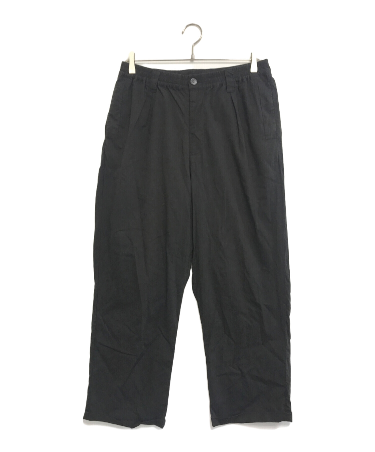 中古・古着通販】cloveru (クローバル) COMFORT LINEN PANTS ブラック