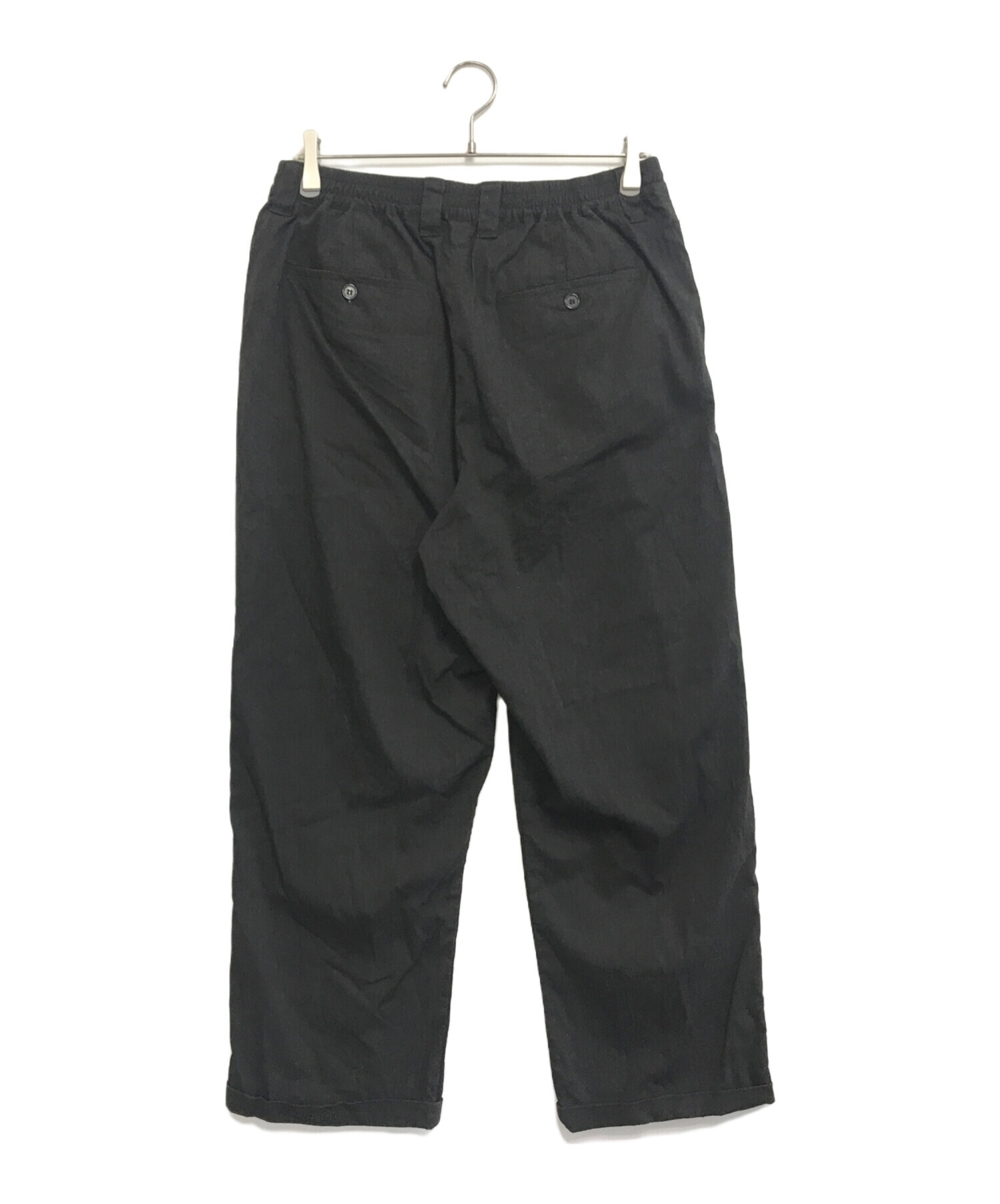 中古・古着通販】cloveru (クローバル) COMFORT LINEN PANTS ブラック