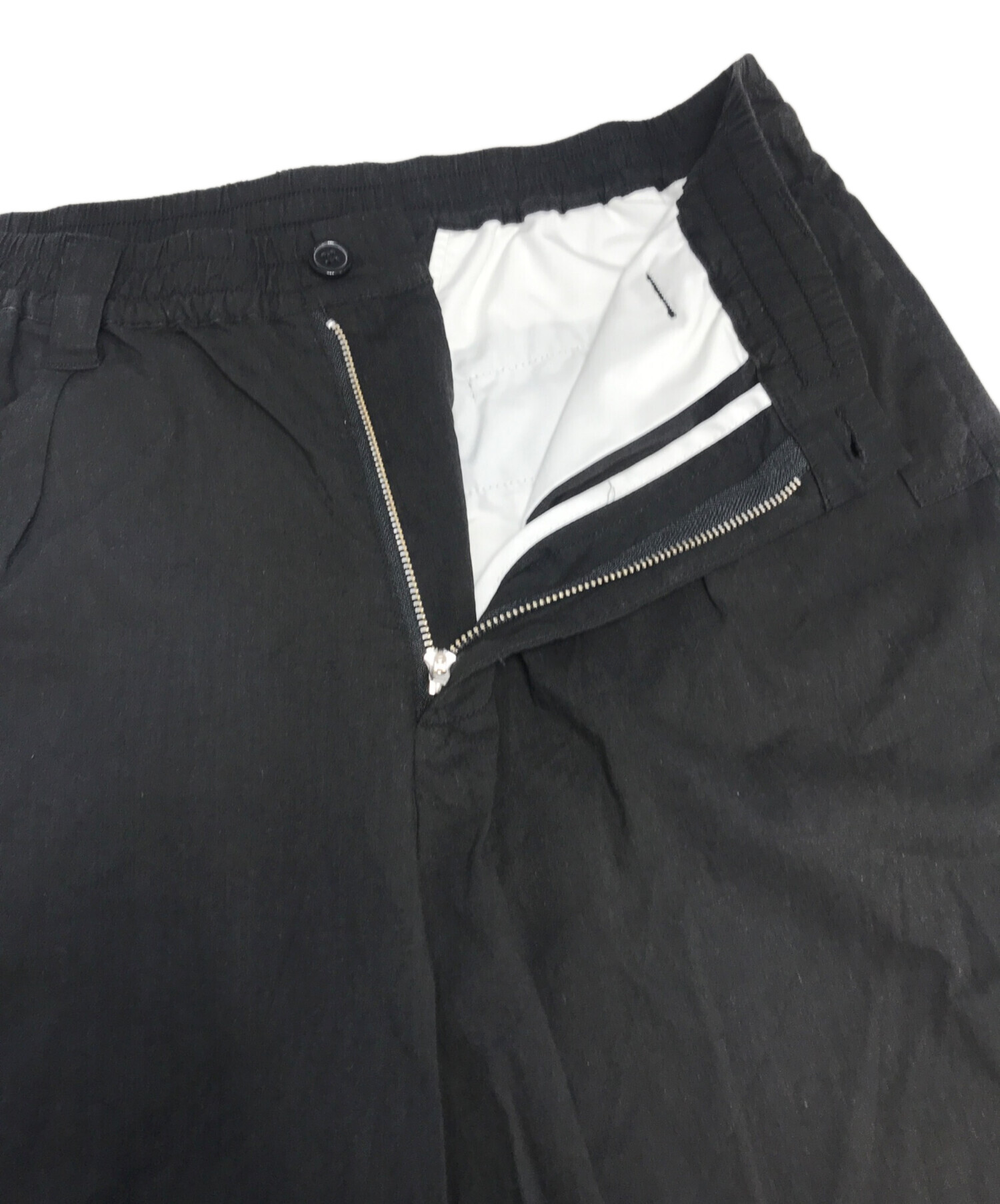中古・古着通販】cloveru (クローバル) COMFORT LINEN PANTS ブラック