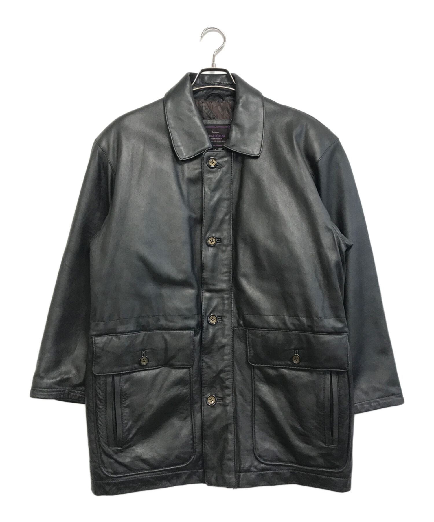 中古・古着通販】STARTHCONAR (ストラスコナー) レザーコート ブラック 