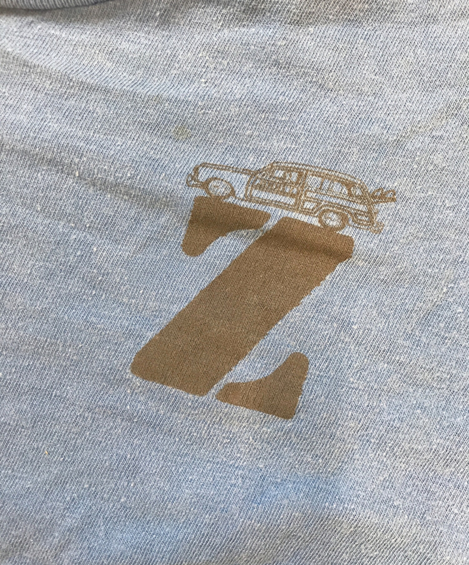 中古・古着通販】JIMMY'Z (ジミーズ) プリントTシャツ ブルー サイズ:L