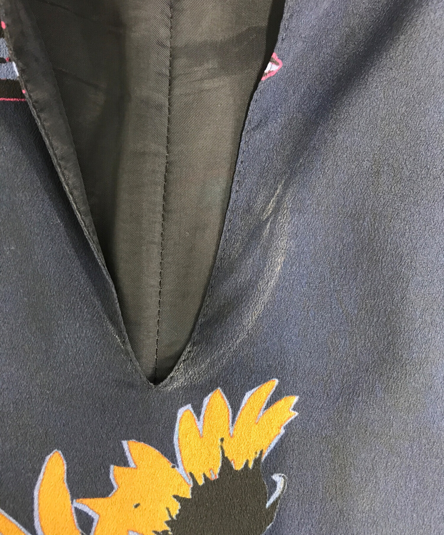 中古・古着通販】PAUL SMITH (ポールスミス) 総柄ワンピース ネイビー