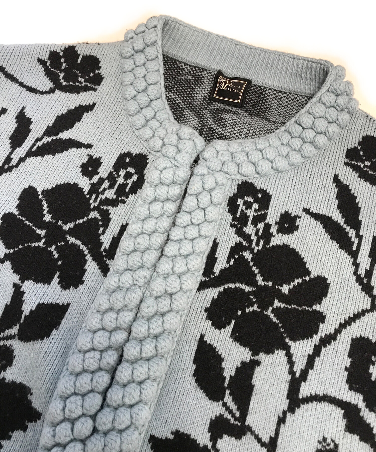 ケイタマルヤマ　オフホワイトビーズカーディガン　【値引き不可】 中古・古着通販】KEITA MARUYAMA (ケイタマルヤマ) ニットカーディガン