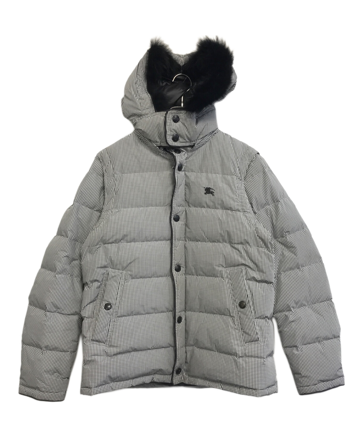 BURBERRY ブラックダウンジャケット　2way アウトレット】BURBERRY バーバリー ダウンジャケット 2WAY/ダウン