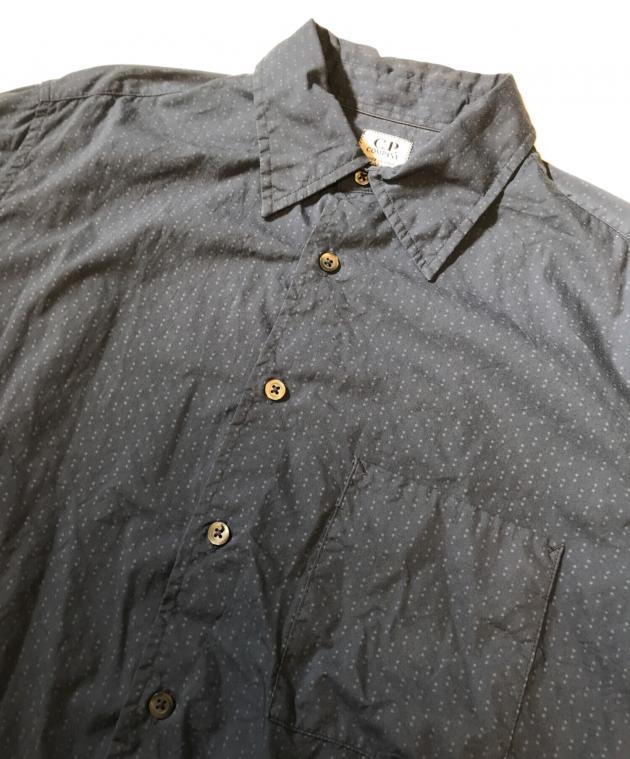 中古・古着通販】C.P COMPANY (シーピーカンパニー) 柄シャツ ネイビー