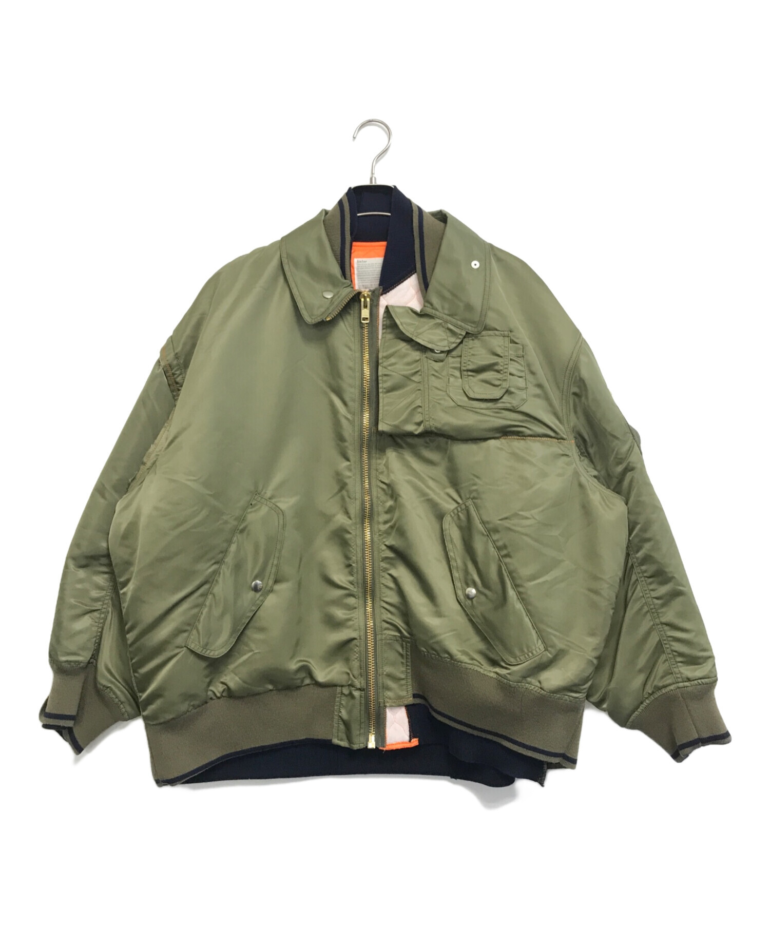 RT 93055 　kolor カラー 22AW ブルゾン　サイズ2 中古・古着通販】KOLOR (カラー) 再構築ナイロンサテンブルゾン