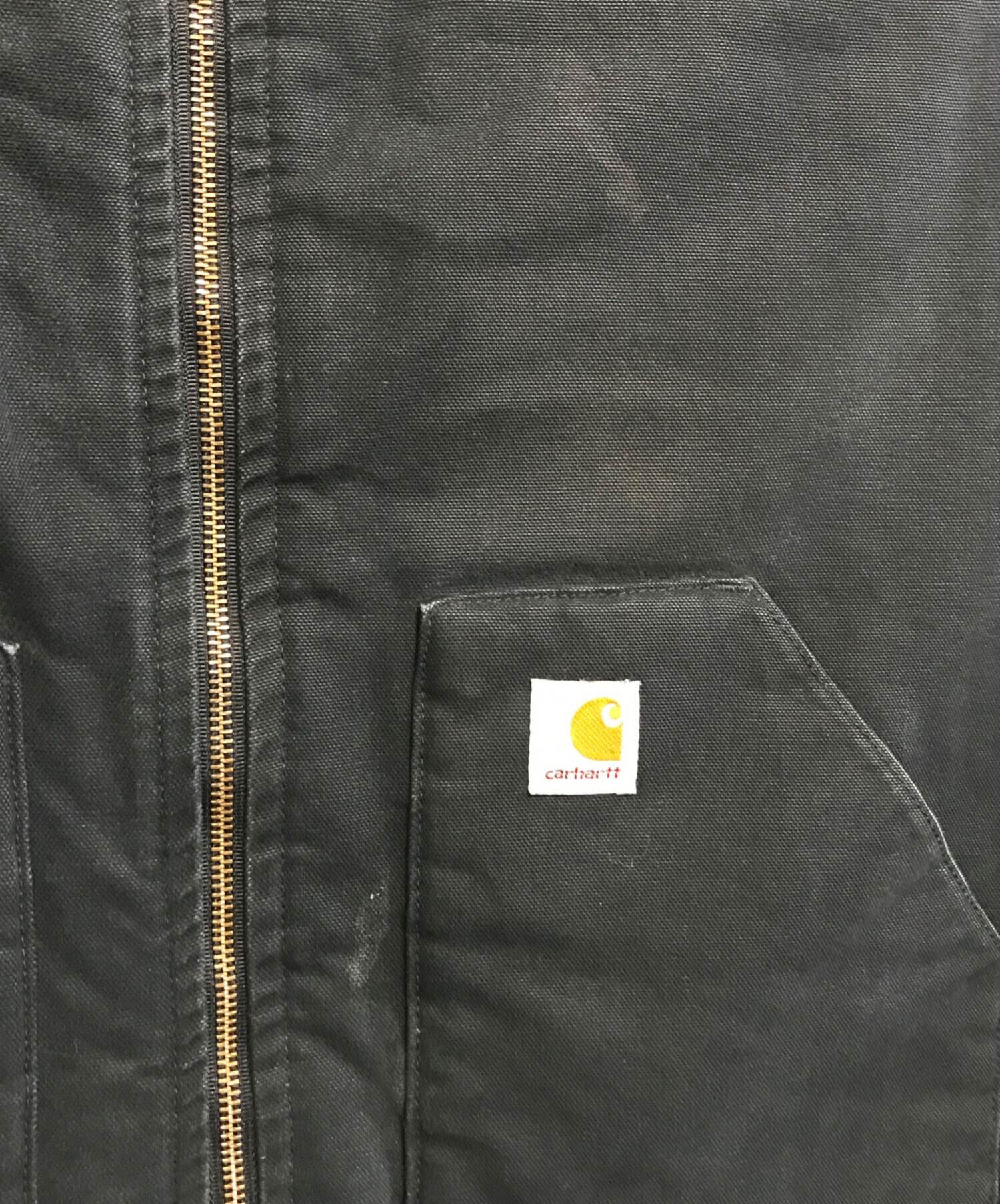 中古・古着通販】CarHartt (カーハート) ダックベスト ブラック サイズ 
