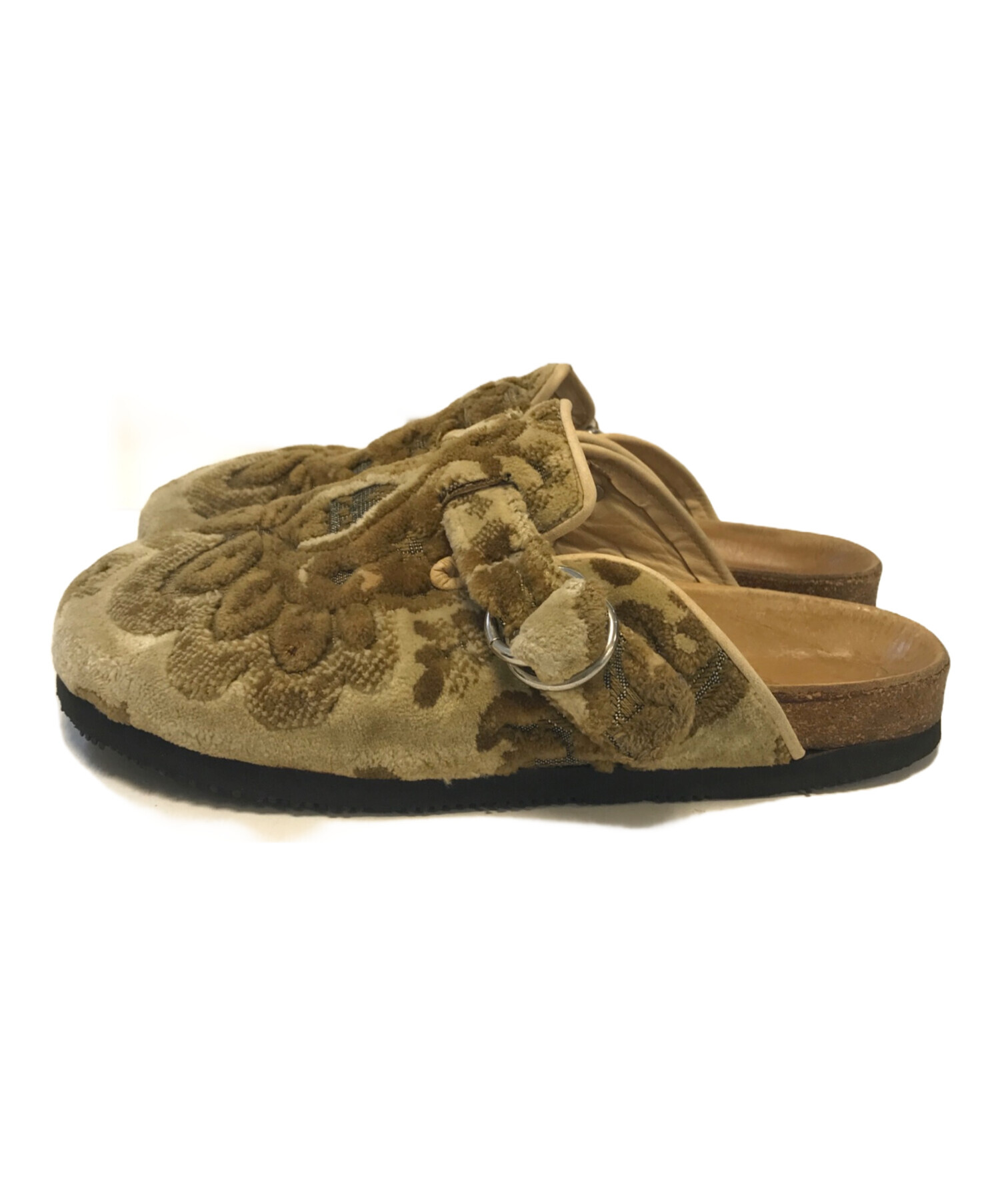 希少 NEEDLES スリッポン ベルベット ミュール サイズ44 ソール張替え 中古・古着通販】Needles (ニードルズ) ベルベットジャガード