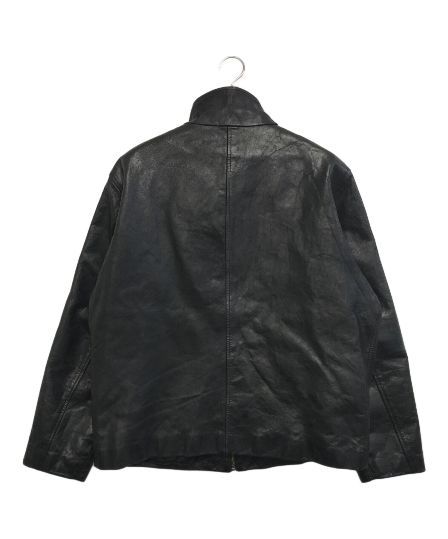 中古・古着通販】GAP (ギャップ) レザージャケット ブラック サイズ:Ⅼ