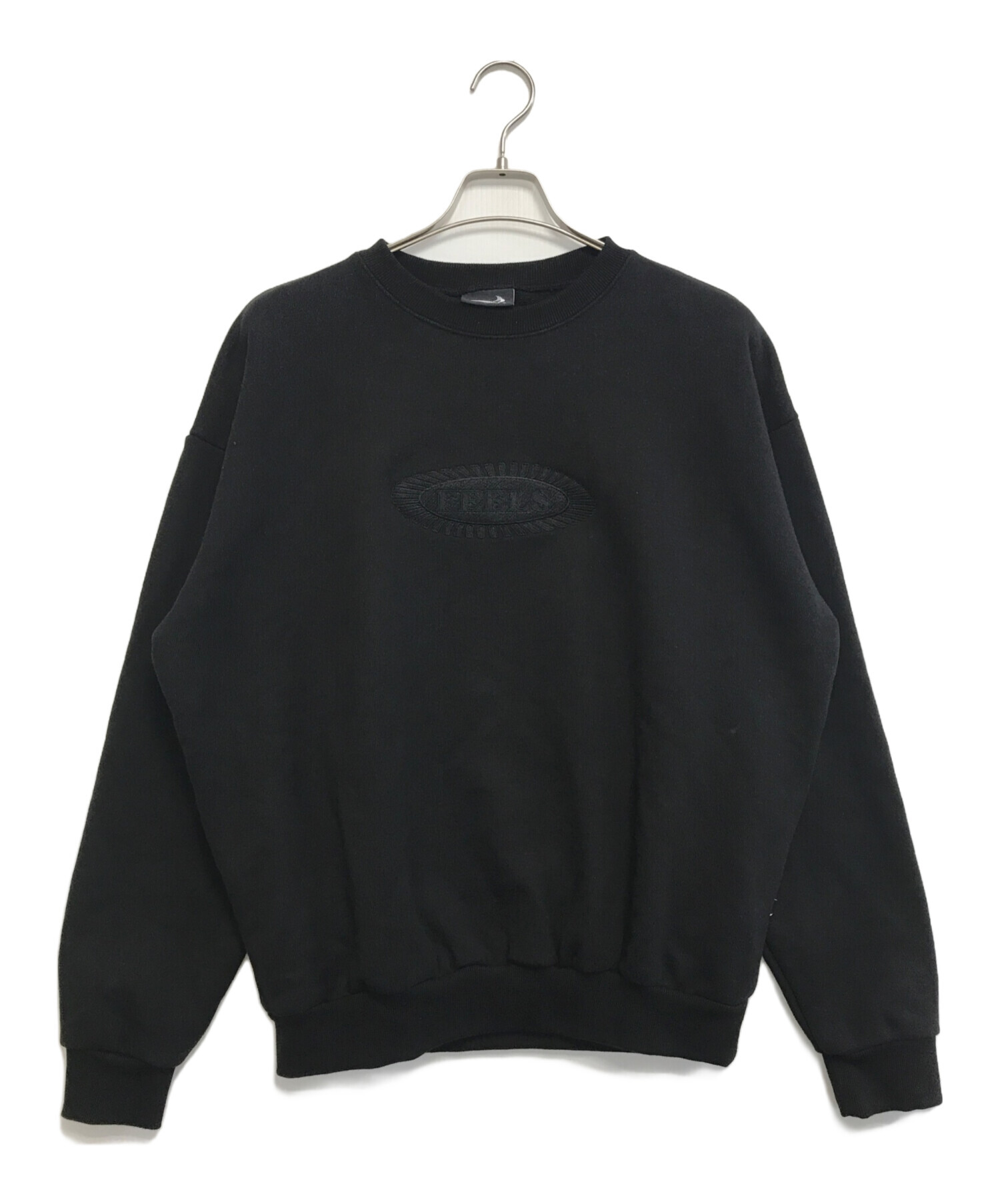 中古・古着通販】FEELS (フィールズ) クルーネックスウェット ブラック 