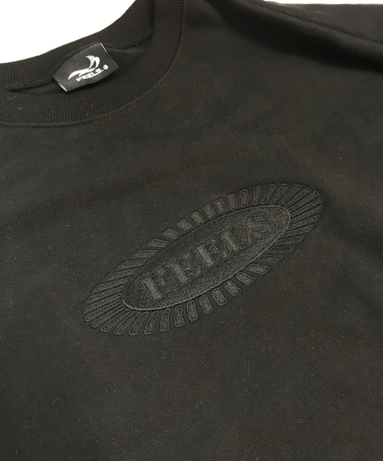 中古・古着通販】FEELS (フィールズ) クルーネックスウェット ブラック 
