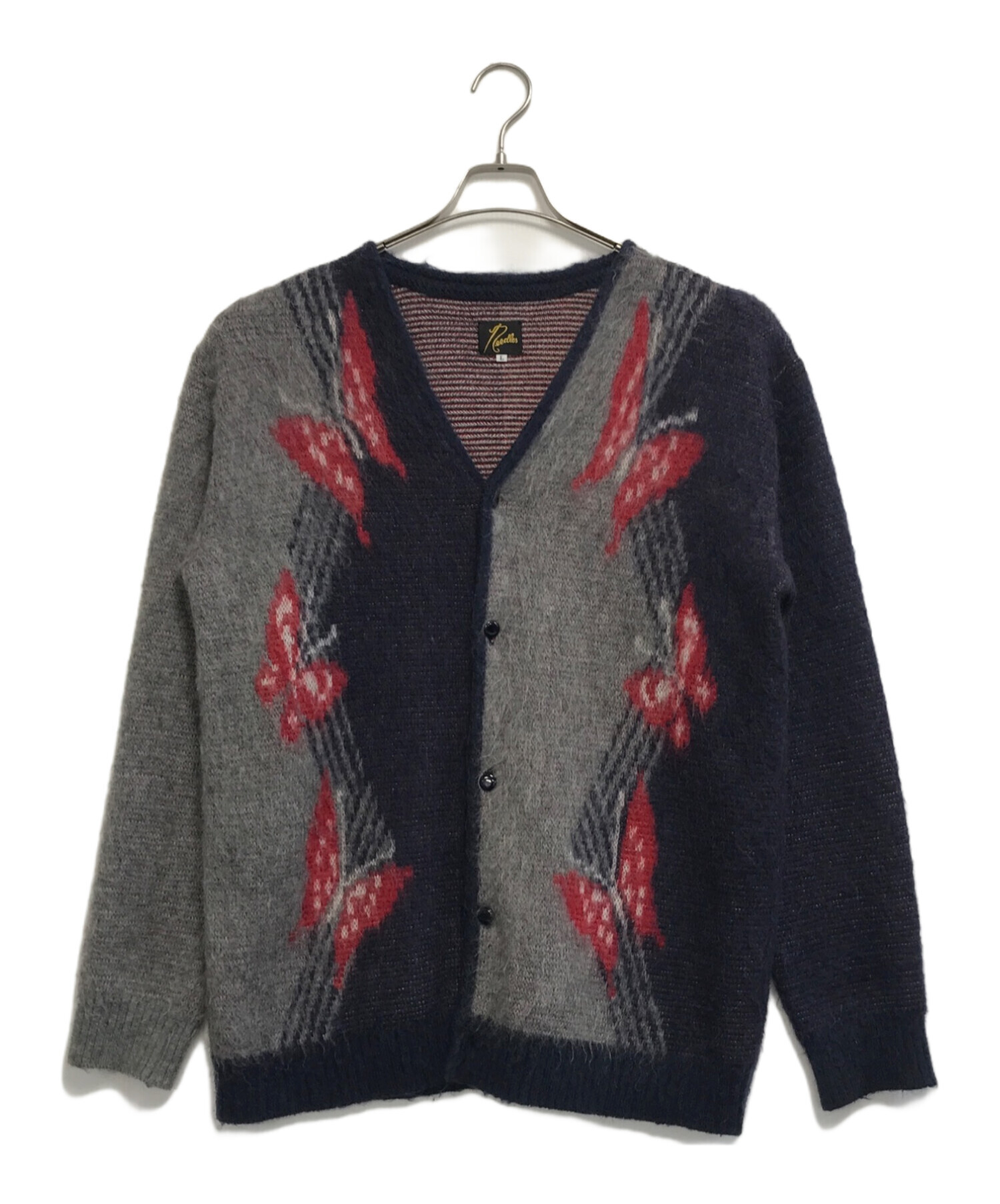 中古・古着通販】Needles (ニードルズ) モヘアカーディガン グレー