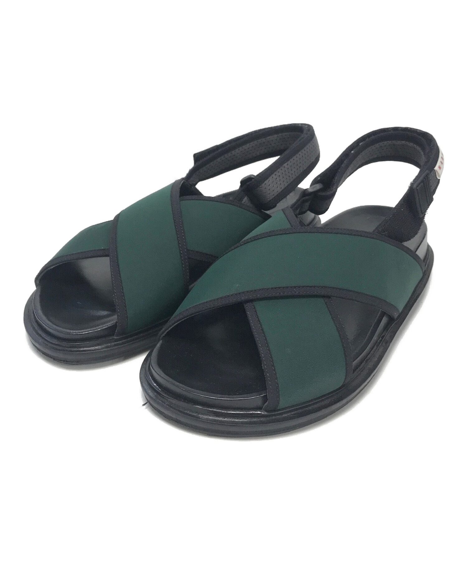 中古・古着通販】MARNI (マルニ) フスベットサンダル グリーン サイズ