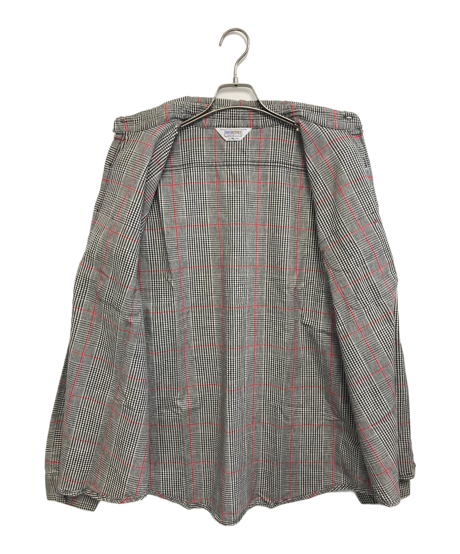 中古・古着通販】FIVE BROTHER (ファイブブラザー) チェックネルシャツ 