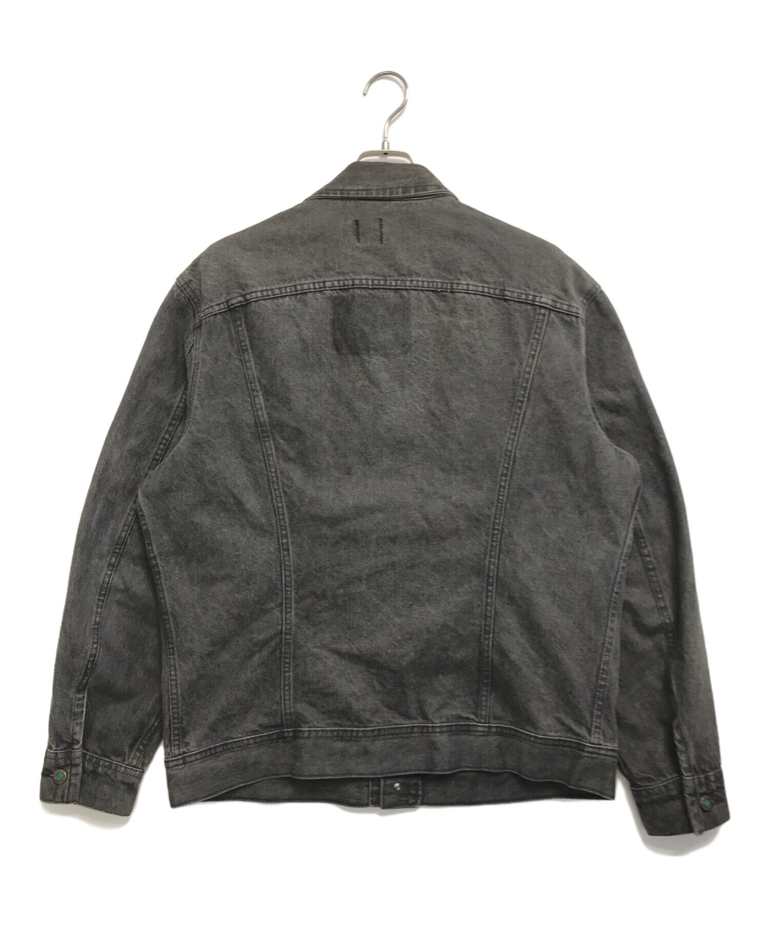 中古・古着通販】LEE (リー) ブラックデニムジャケット ブラック