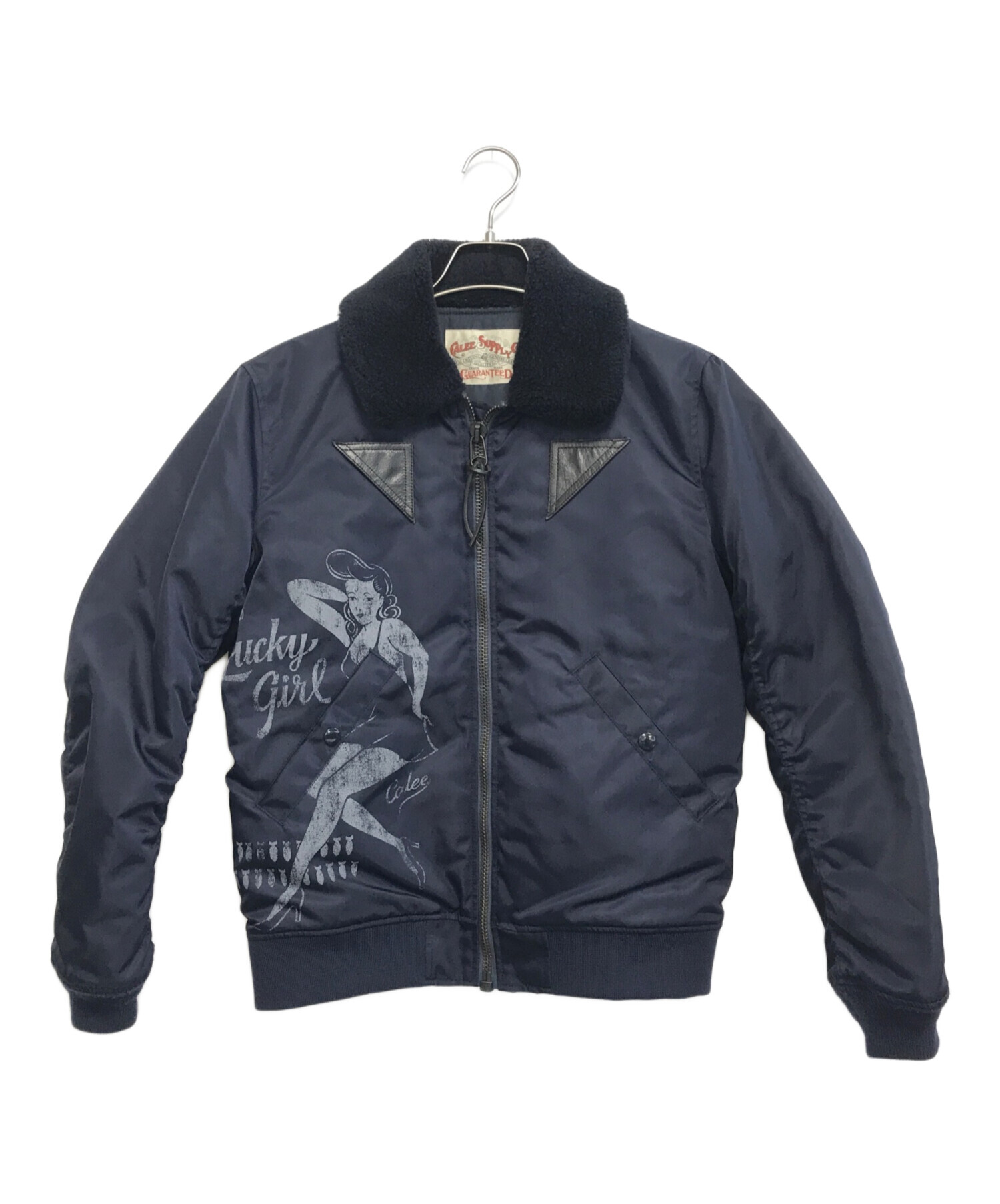 中古・古着通販】CALEE (キャリー) ボンバージャケット ネイビー