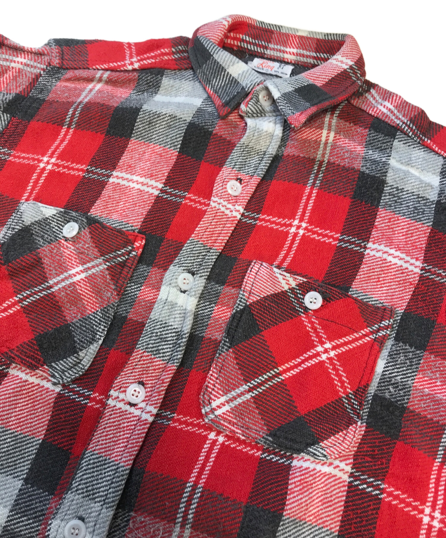 WINTER KING プリントネルシャツ 60s Winter King Print Flannel Shirt