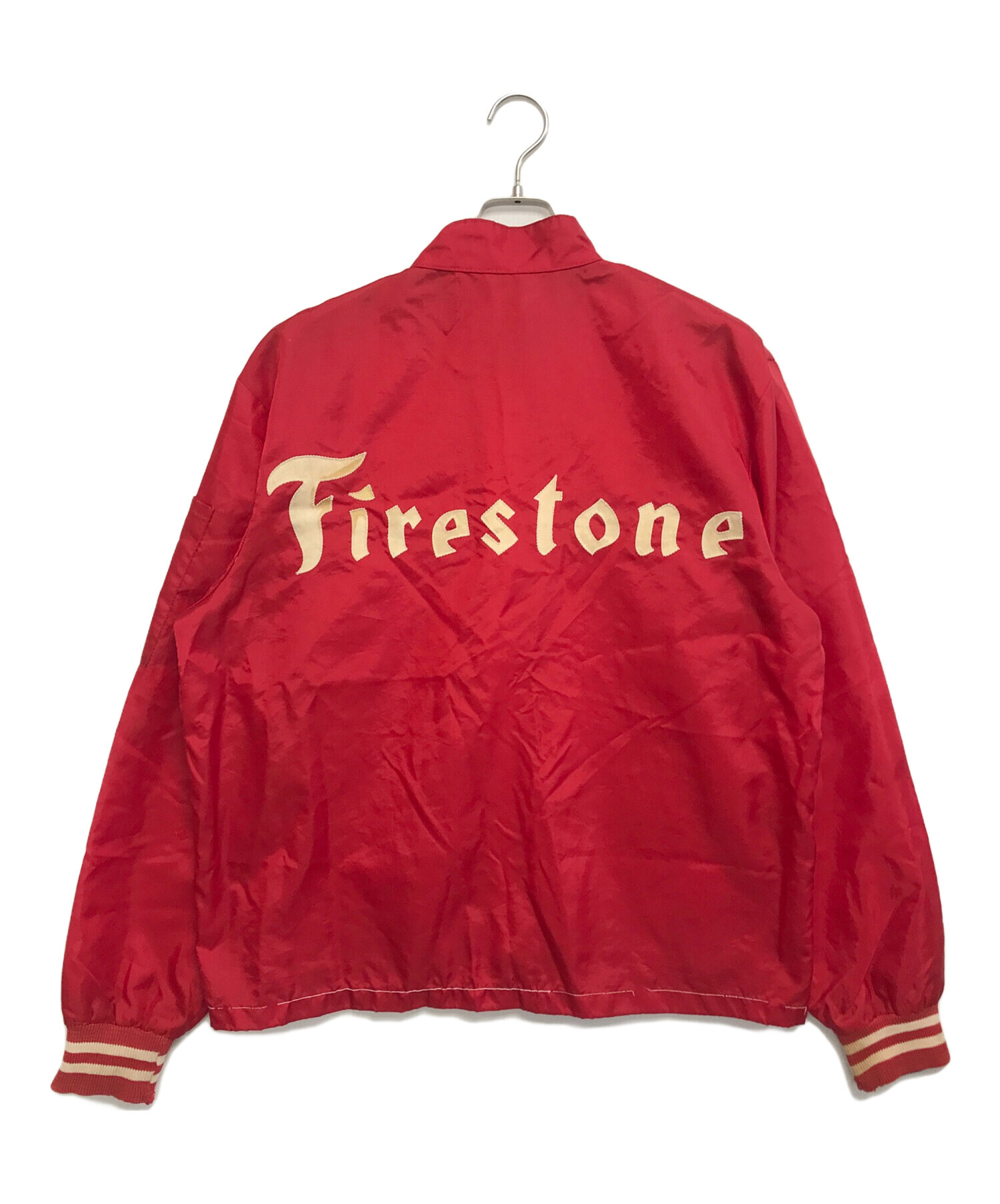 Firestone 赤 中綿レーシングジャケット 中古・古着通販】Firestone (ファイヤーストーン) レーシング