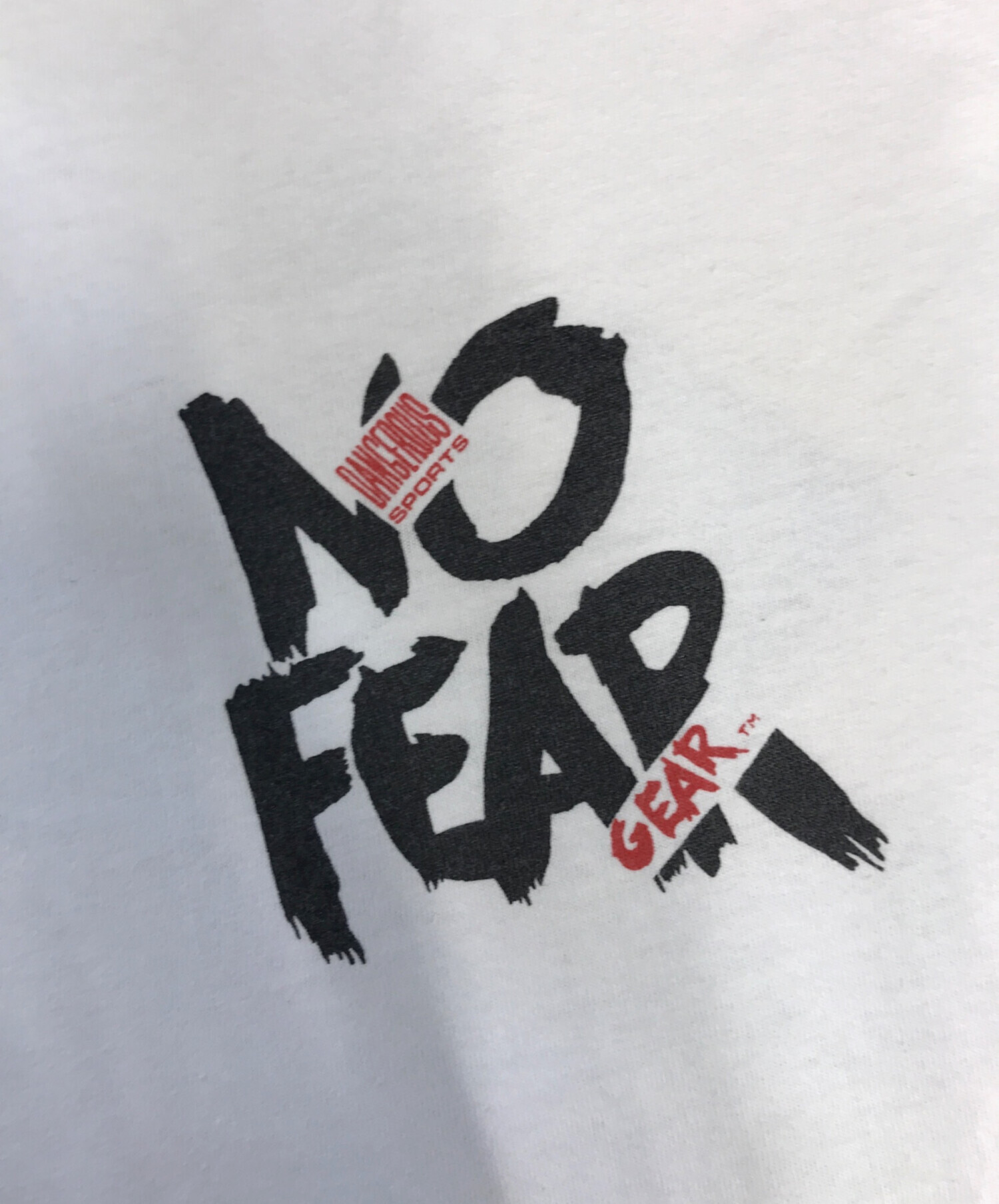 中古・古着通販】No Fear (ノーフィア) プリントTシャツ ホワイト