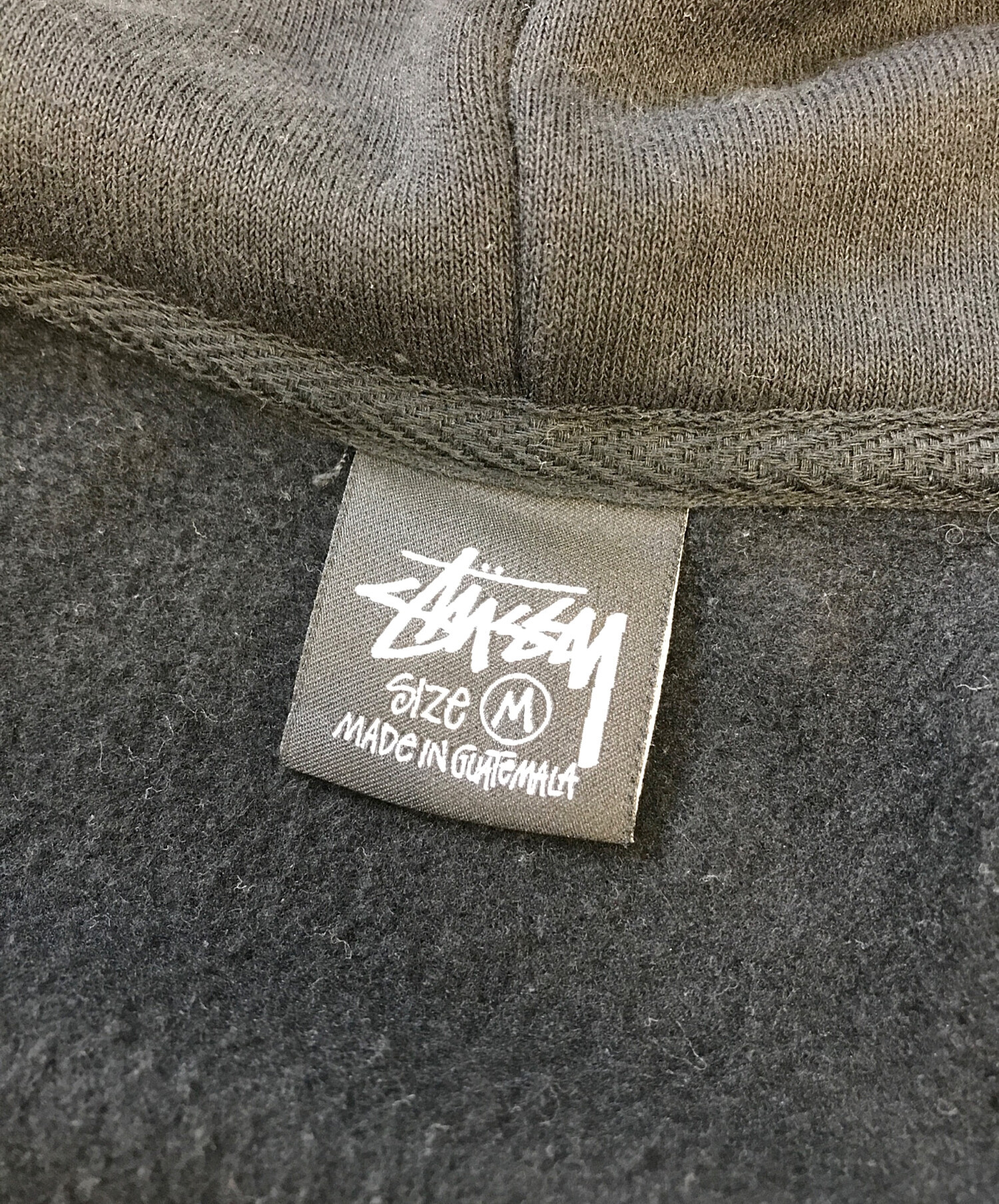中古・古着通販】stussy (ステューシー) RAT ZIP HOODIE ブラック
