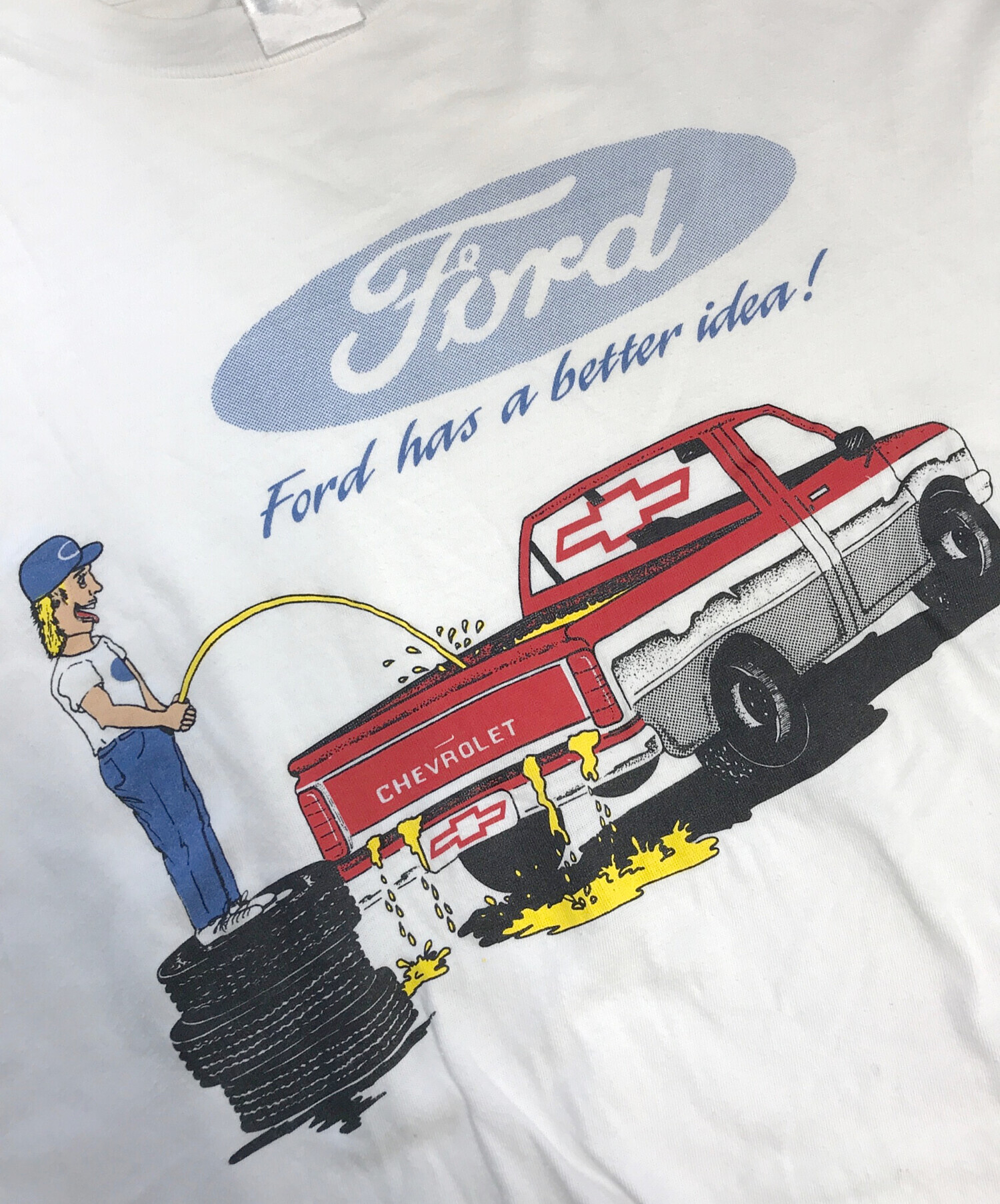 中古・古着通販】Ford (フォード) プリントTシャツ ホワイト サイズ