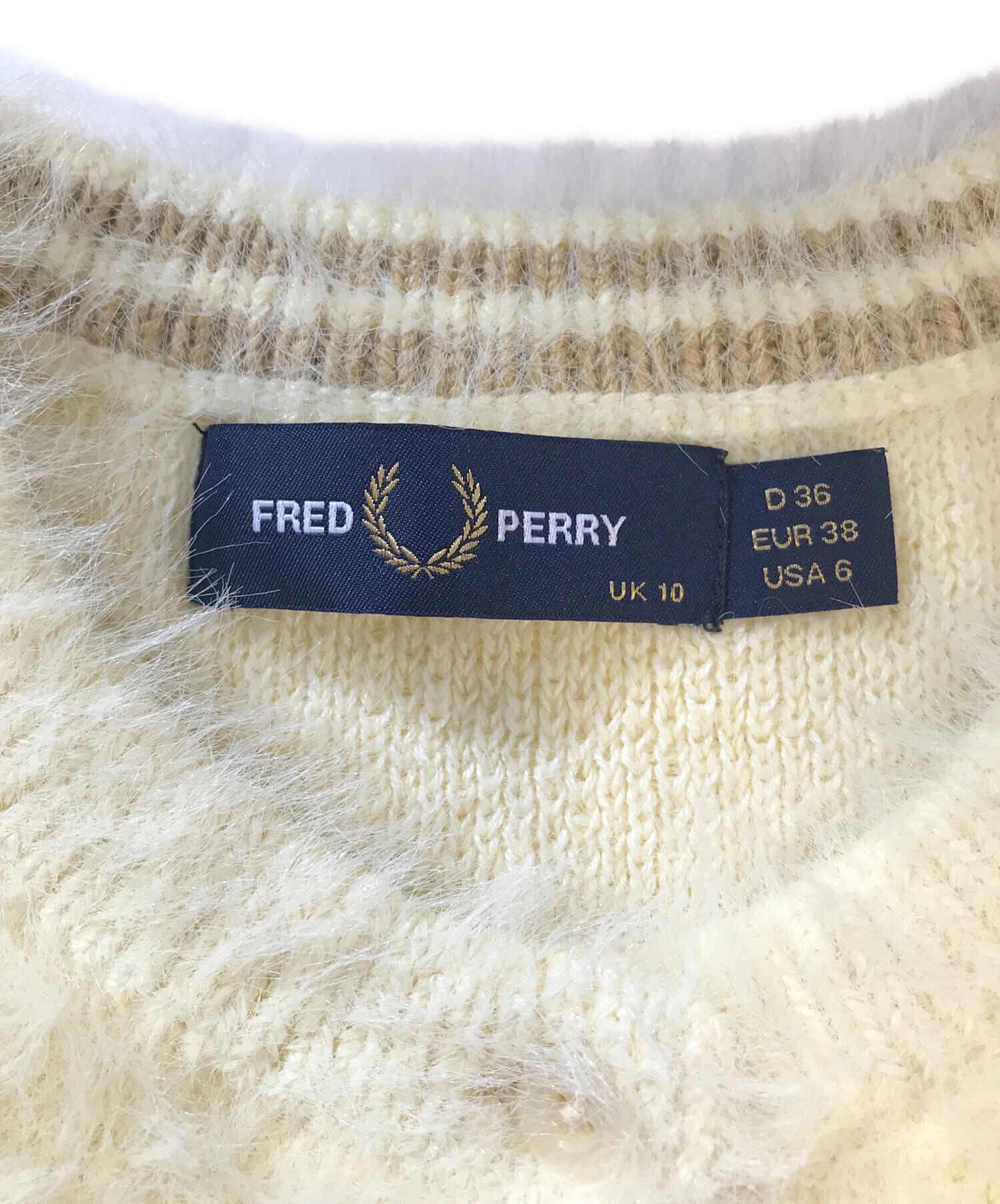 新品未使用タグ付】フレッドペリー カーディガン 黄土色 Sサイズ 新品