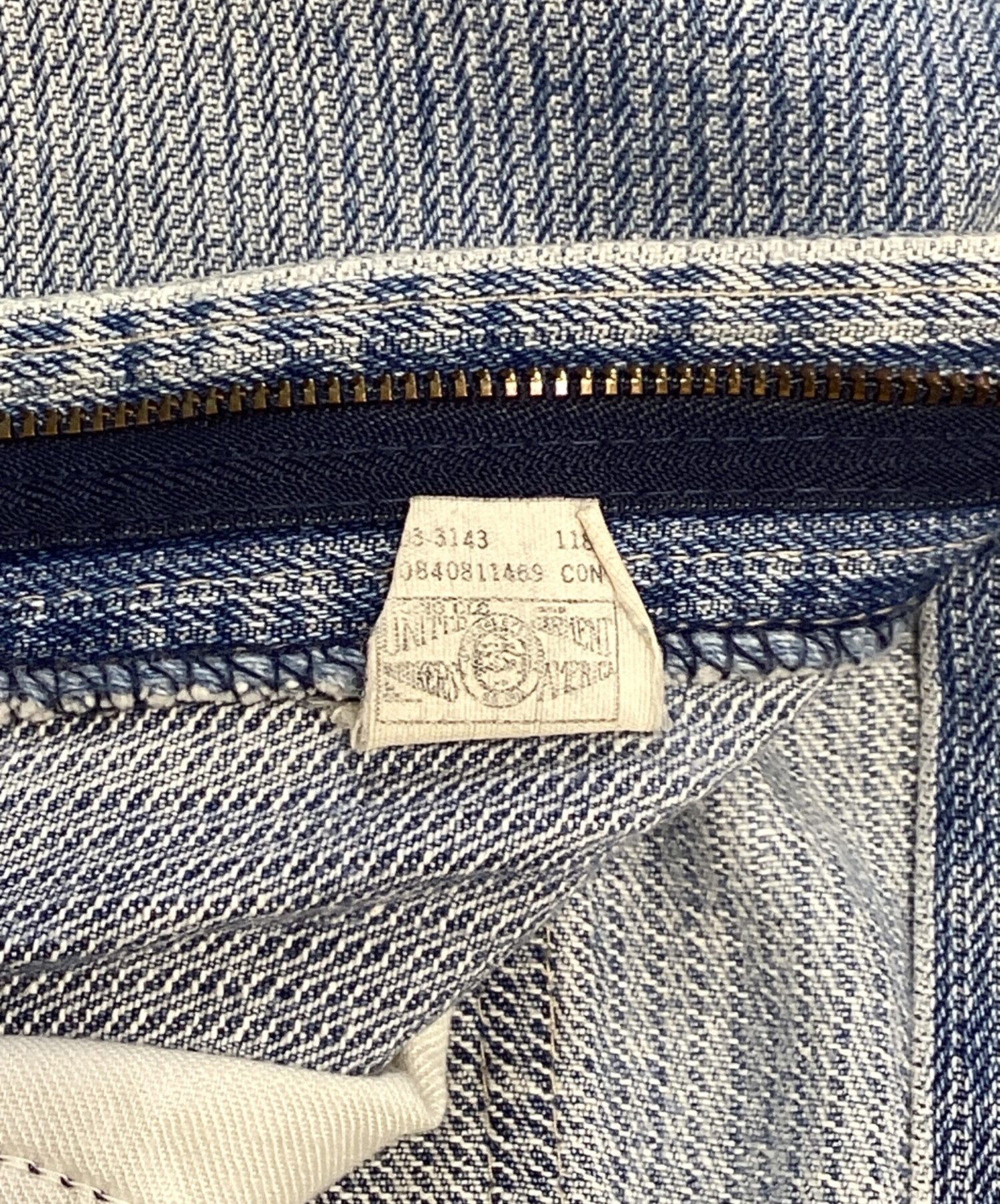 中古・古着通販】LEE (リー) ストライプデニムパンツ インディゴ