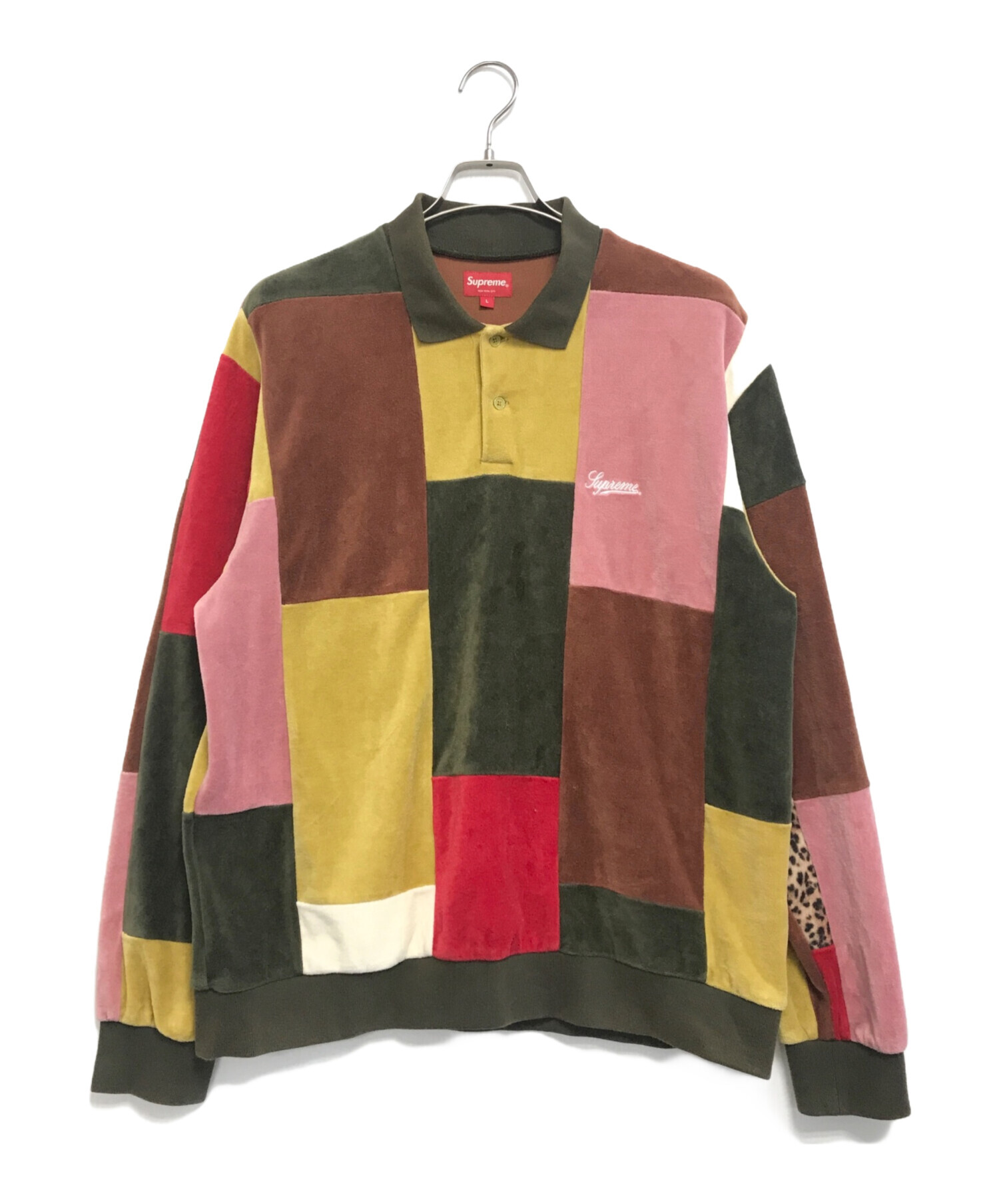 中古・古着通販】Supreme (シュプリーム) Patchwork Velour Polo 