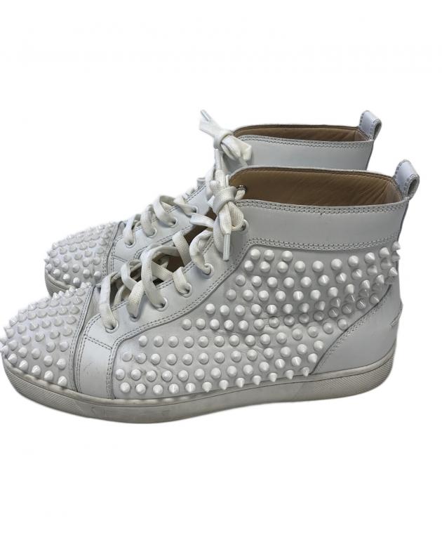 Christian Louboutin ホワイト ハイカットスニーカー　41 Christian Louboutin ホワイト ハイカットスニーカー 41