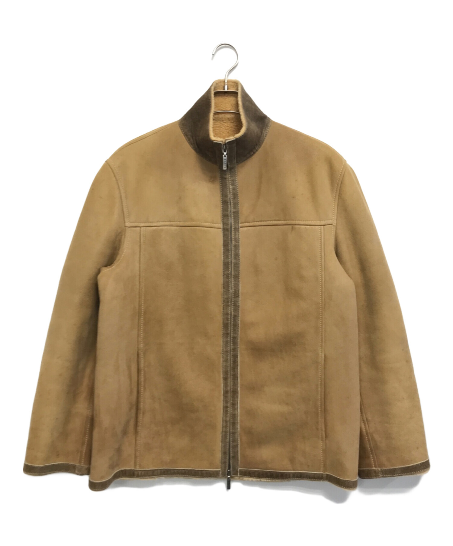 中古・古着通販】LOEWE (ロエベ) ムートンジャケット ブラウン サイズ 