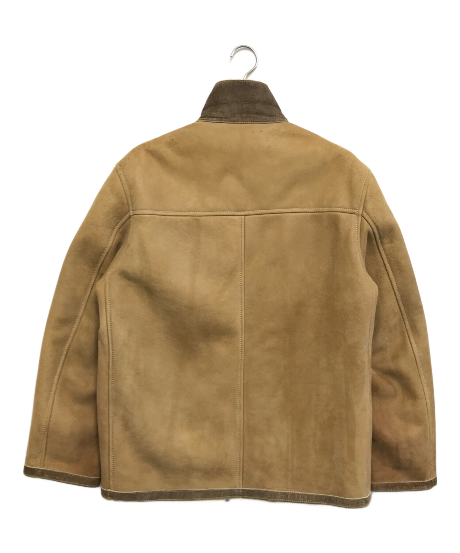 中古・古着通販】LOEWE (ロエベ) ムートンジャケット ブラウン サイズ 