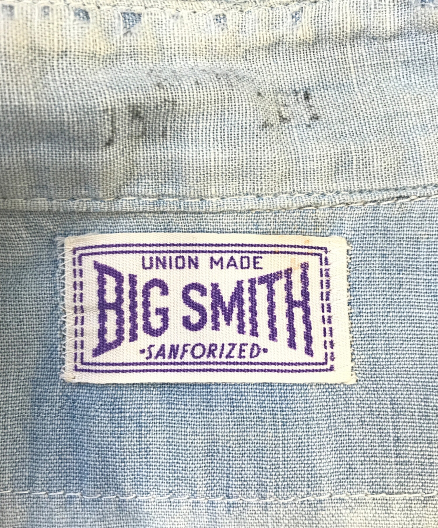 中古・古着通販】BIG SMITH (ビッグスミス) 半袖マチ付きシャンブレー