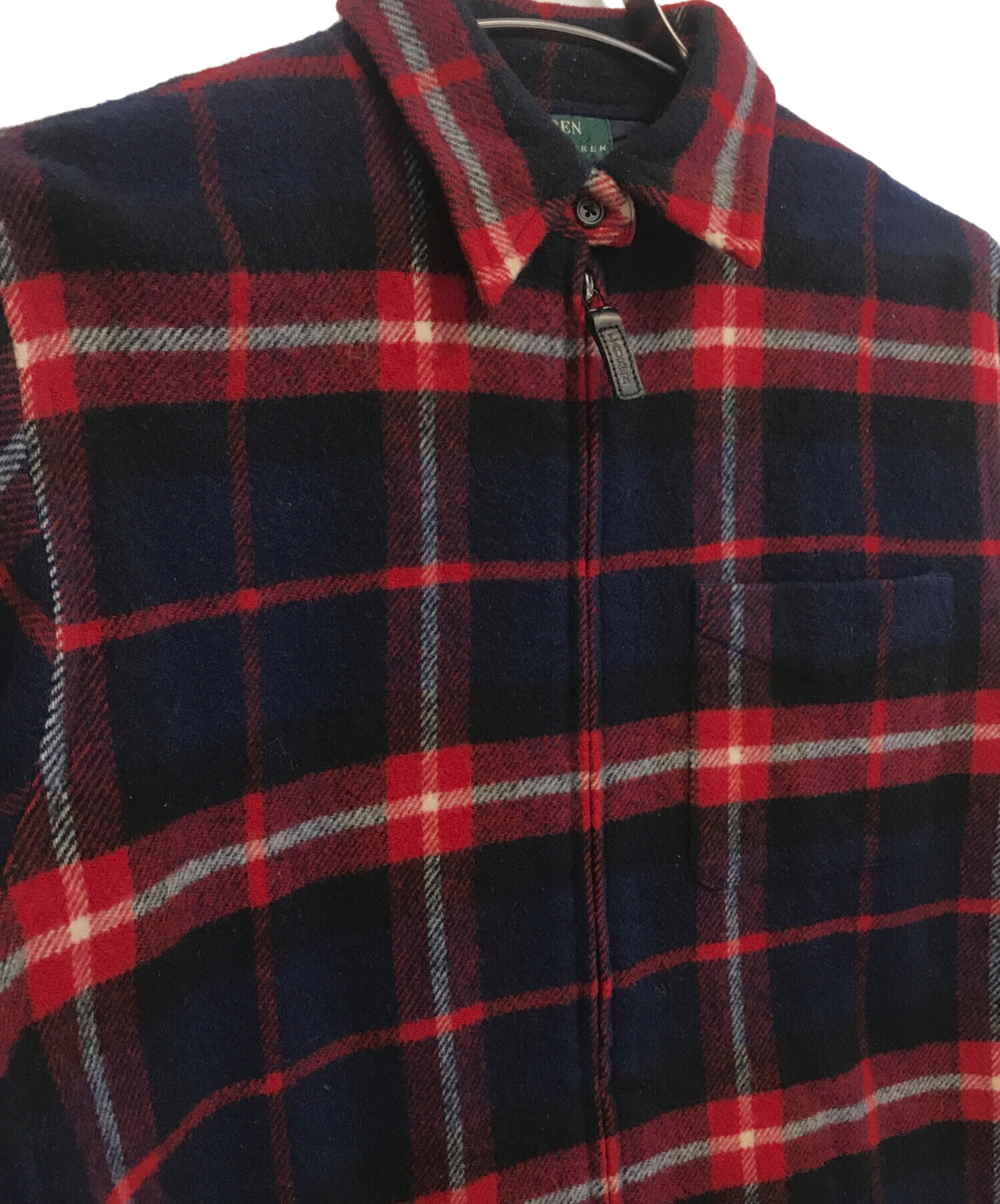中古・古着通販】RALPH LAUREN (ラルフローレン) ジップアップチェック