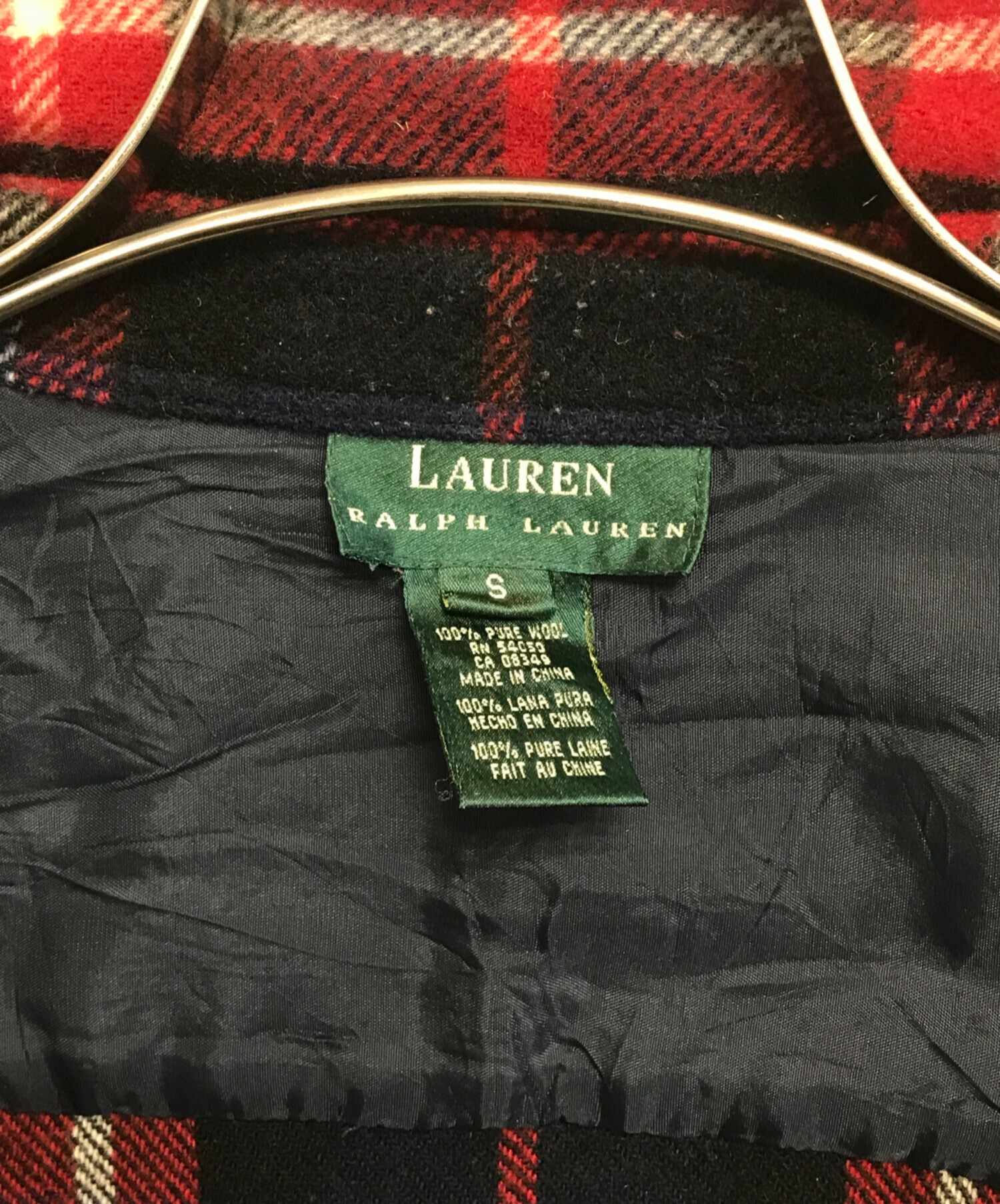 中古・古着通販】RALPH LAUREN (ラルフローレン) ジップアップチェック
