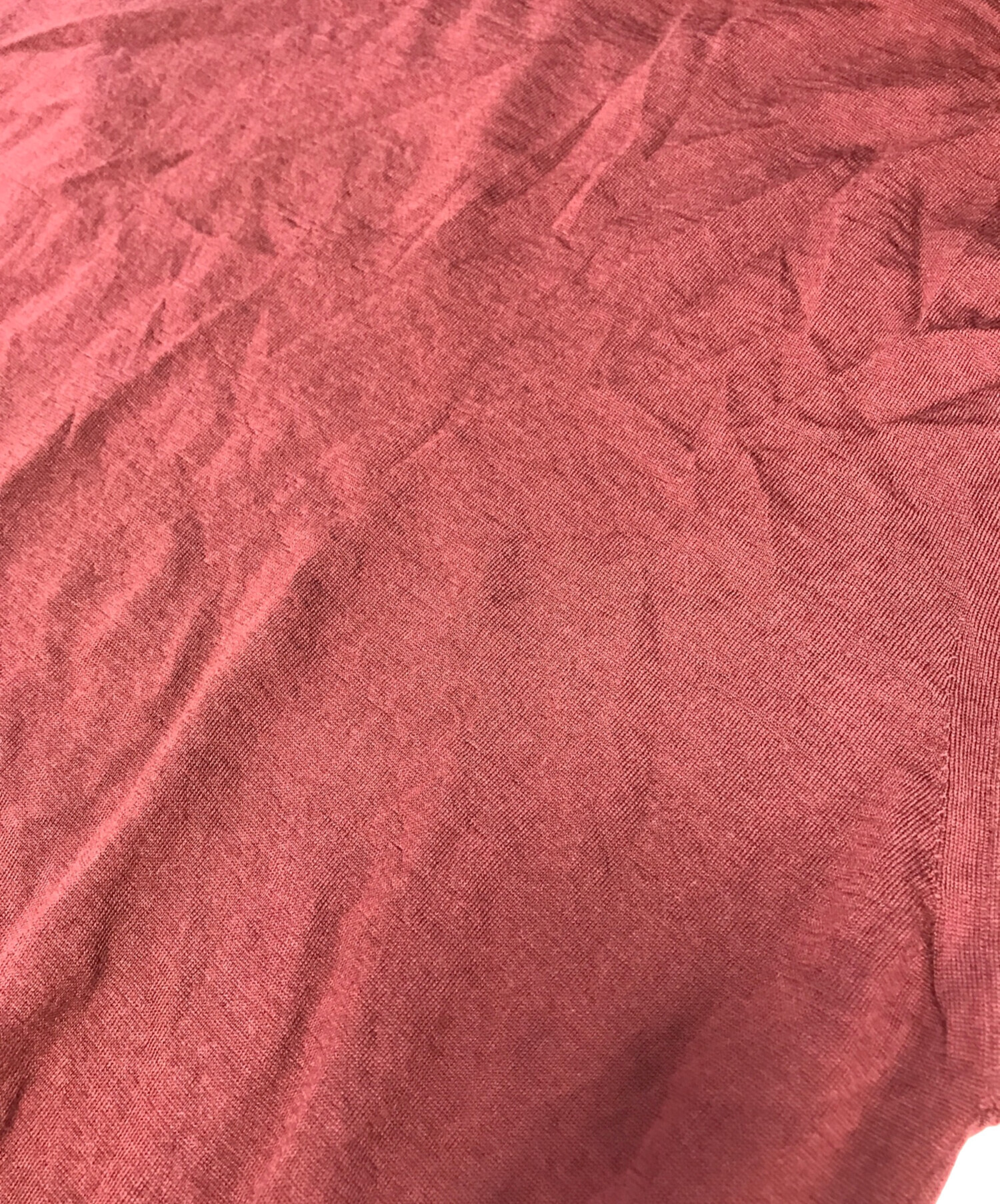 中古・古着通販】PRADA (プラダ) 半袖ウールニット レッド サイズ:SIZE 