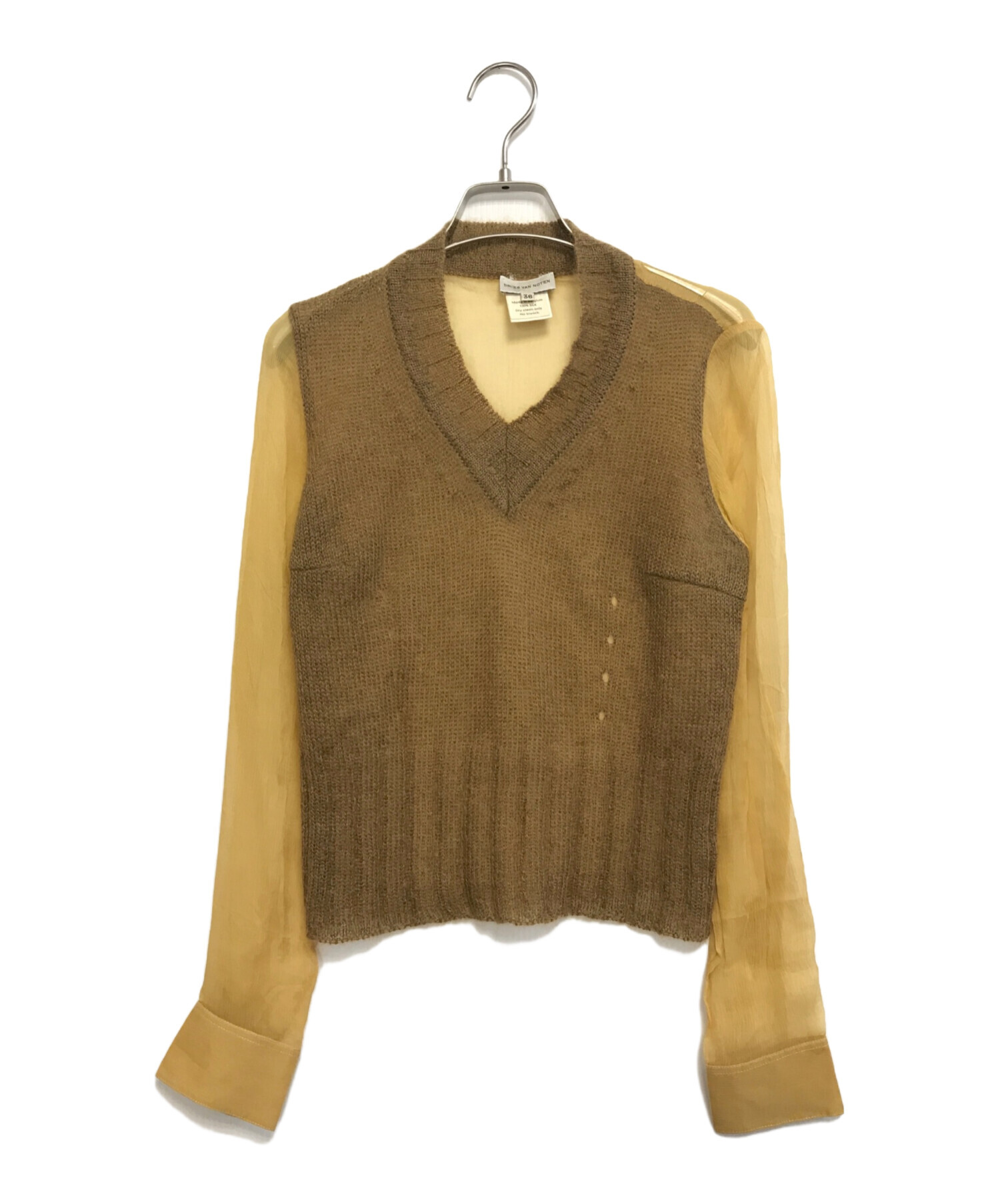 中古・古着通販】DRIES VAN NOTEN (ドリスヴァンノッテン) 異素材切替 