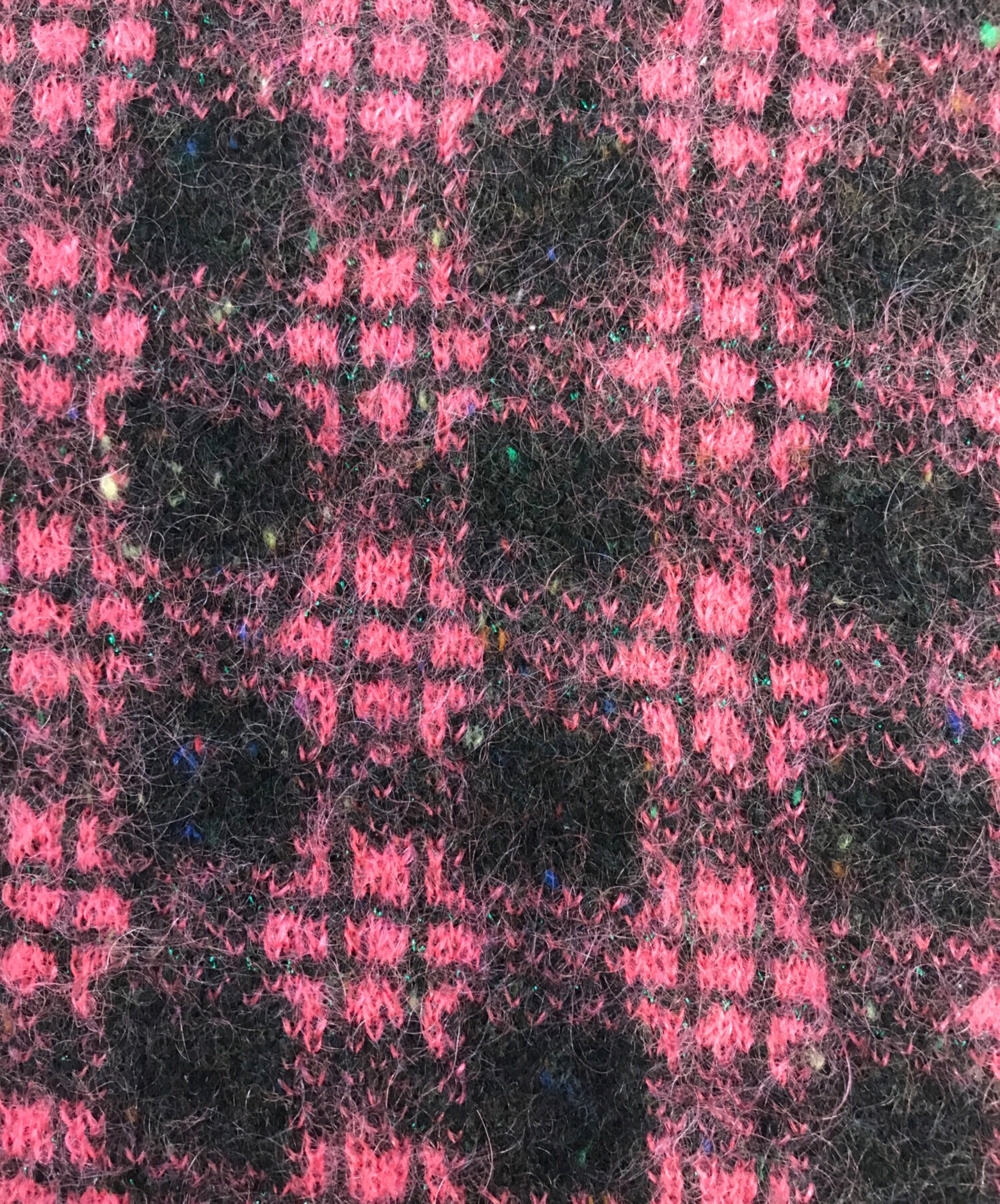 中古・古着通販】PRADA (プラダ) ウールカシミヤチェックニット レッド