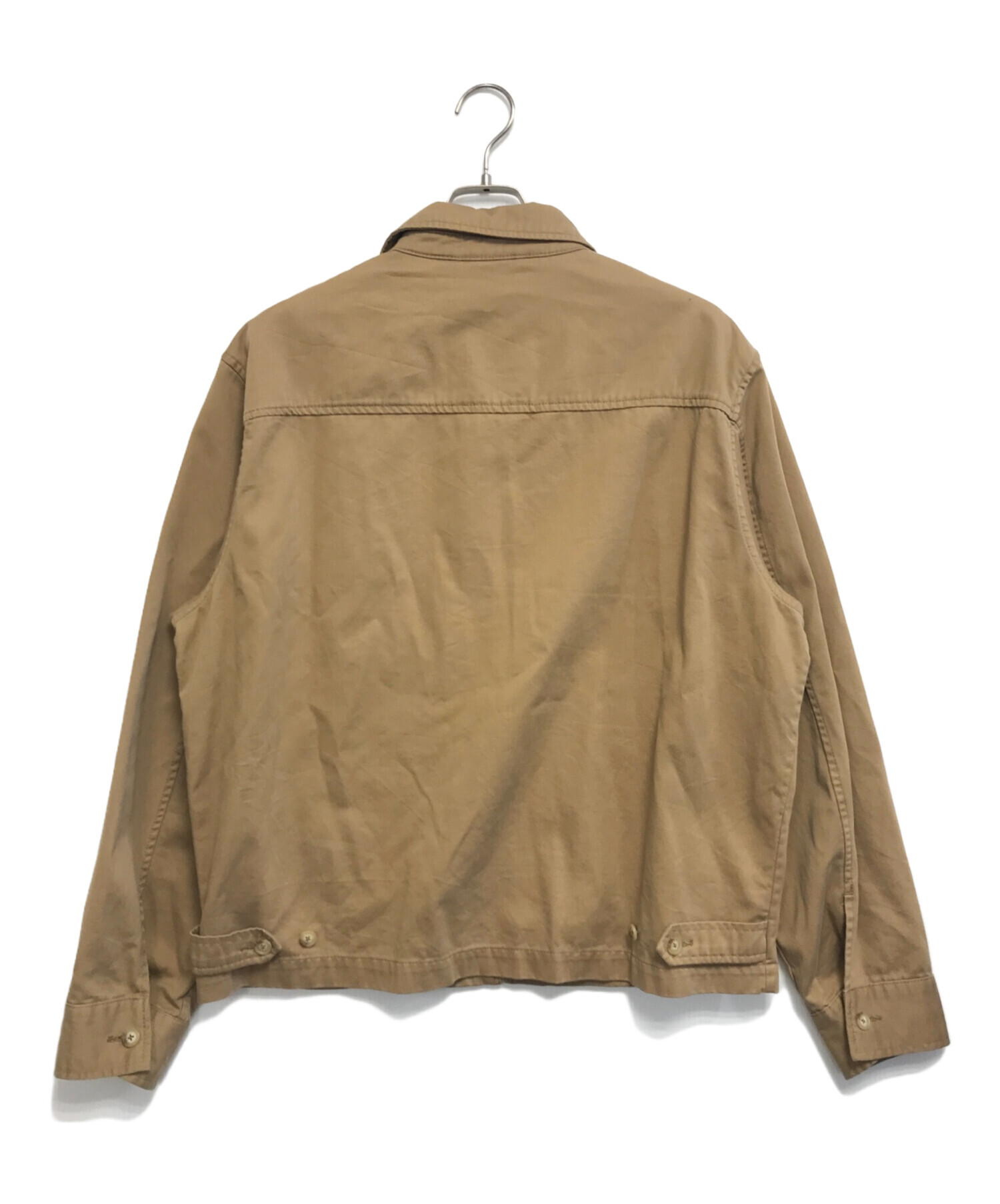 古着 90s ポロ ラルフローレン ナイロンジャケット ベージュ×ブラウン XL 中古・古着通販】POLO RALPH LAUREN (ポロ・ラルフローレン