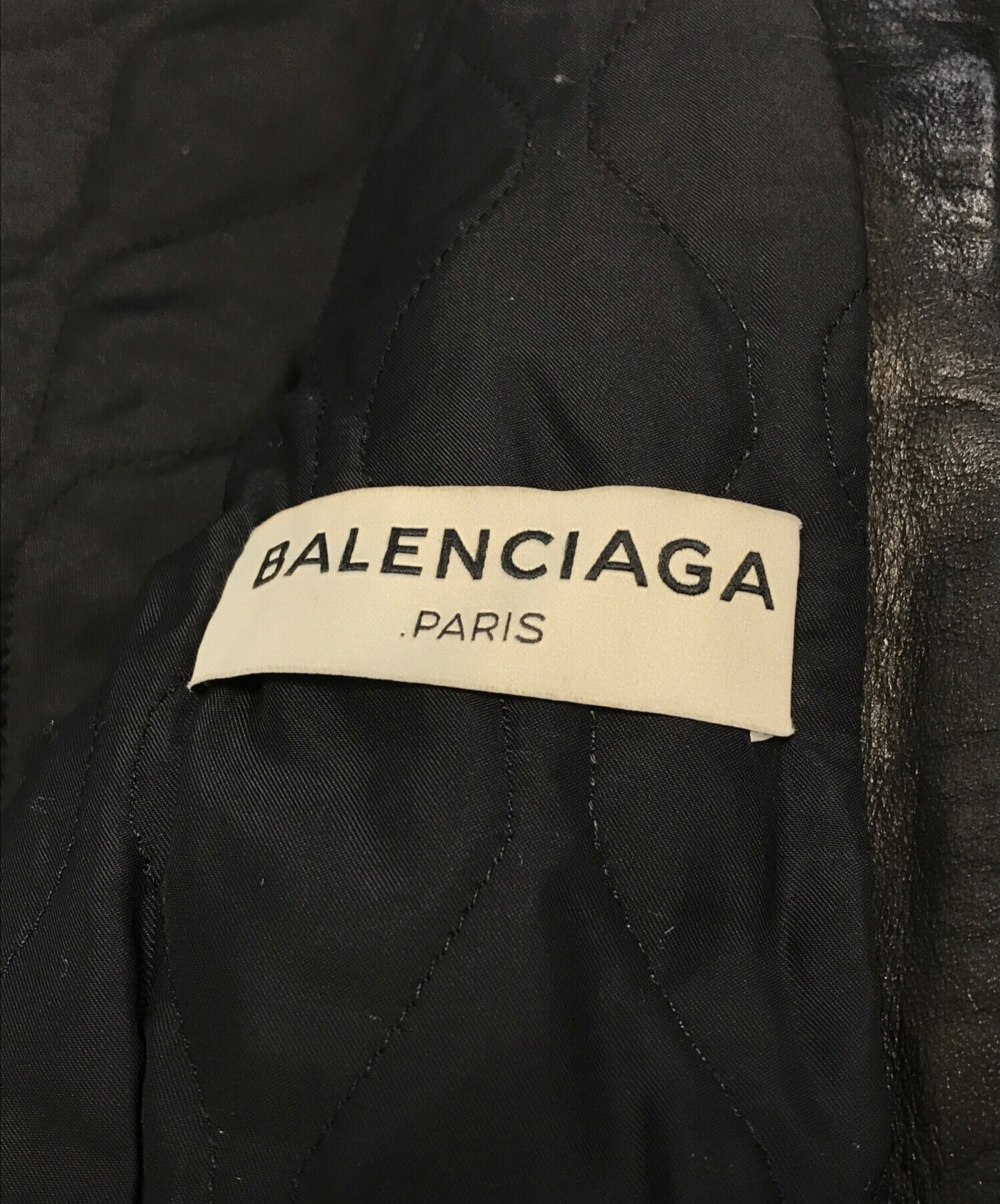 中古・古着通販】BALENCIAGA (バレンシアガ) レザーライダース 