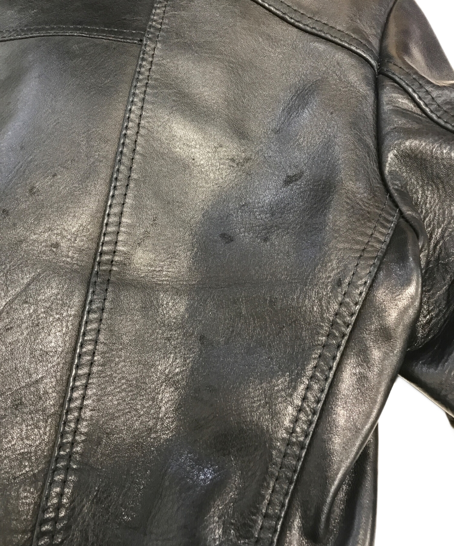 中古・古着通販】BALENCIAGA (バレンシアガ) レザーライダース 
