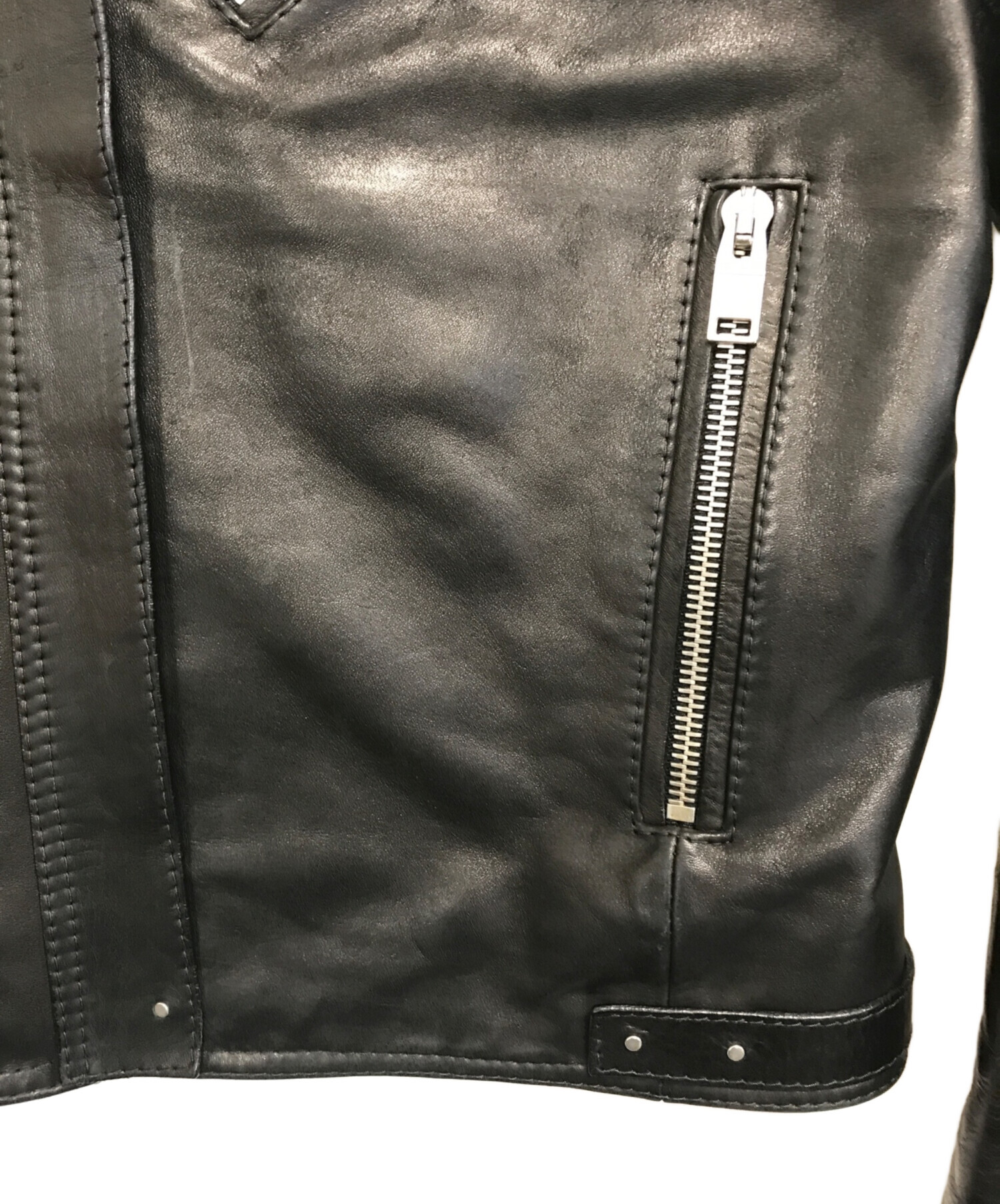 中古・古着通販】BALENCIAGA (バレンシアガ) レザーライダース 