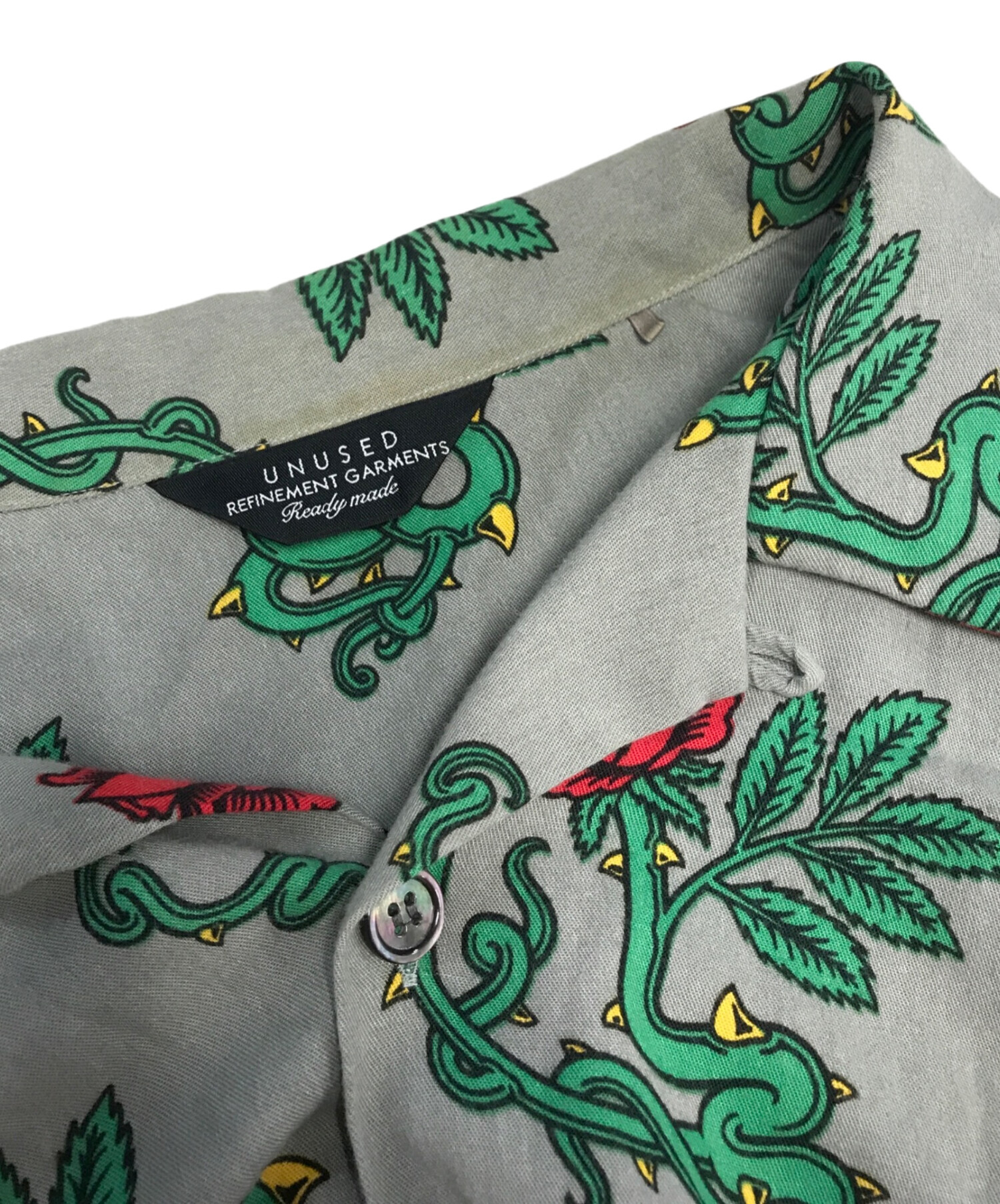 中古・古着通販】UNUSED (アンユーズド) Rose pattern short sleeve