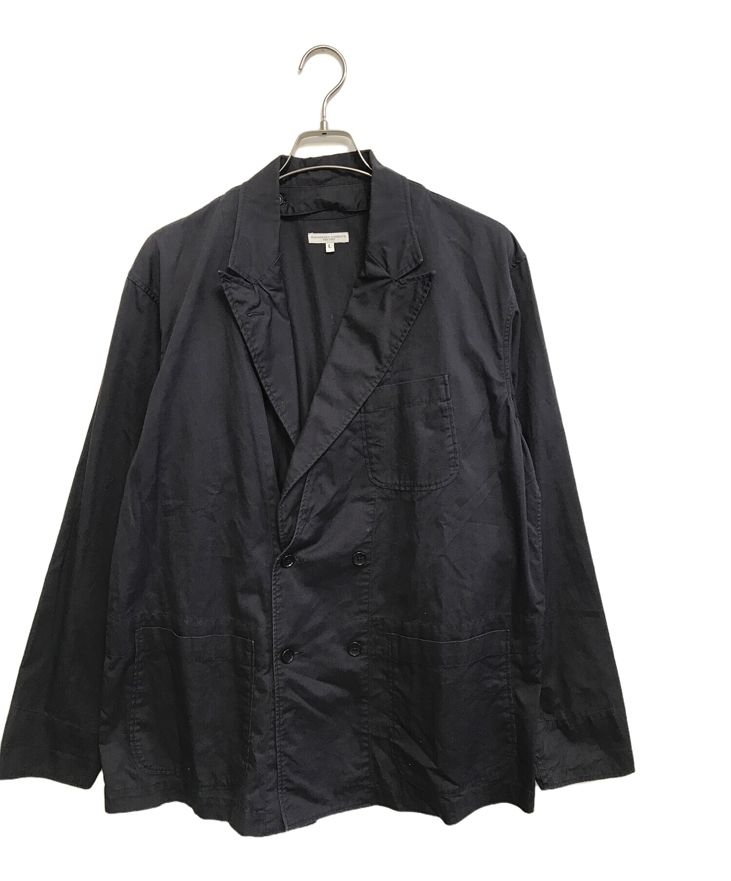 ENGINEERED GARMENTS ダブルフロントベスト　ネイビー　XL ENGINEERED GARMENTS ダブルフロントベスト ネイビー XL