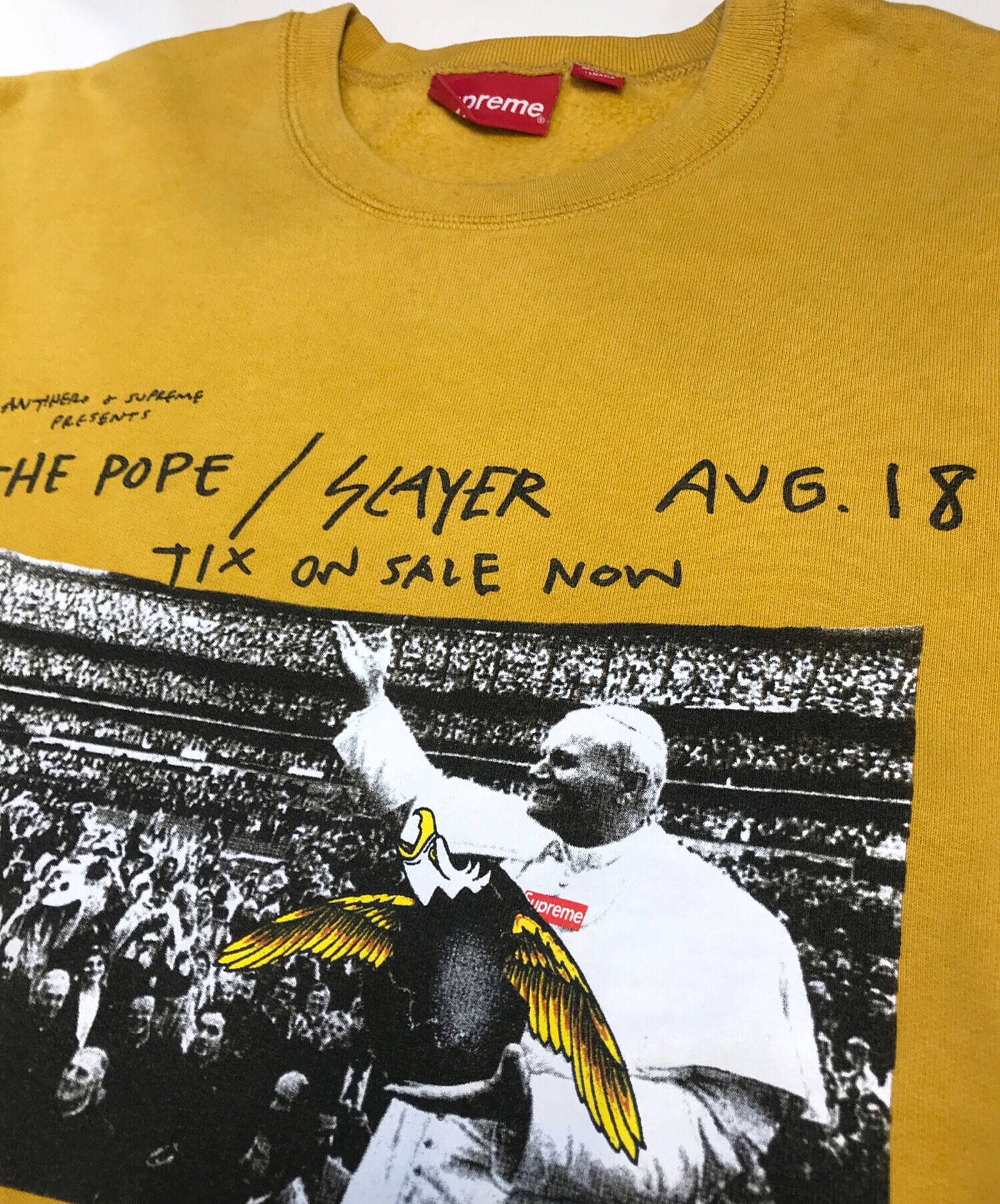 Supreme ANTIHERO Pope Crewneck - Supreme SS16 Antihero Pope 