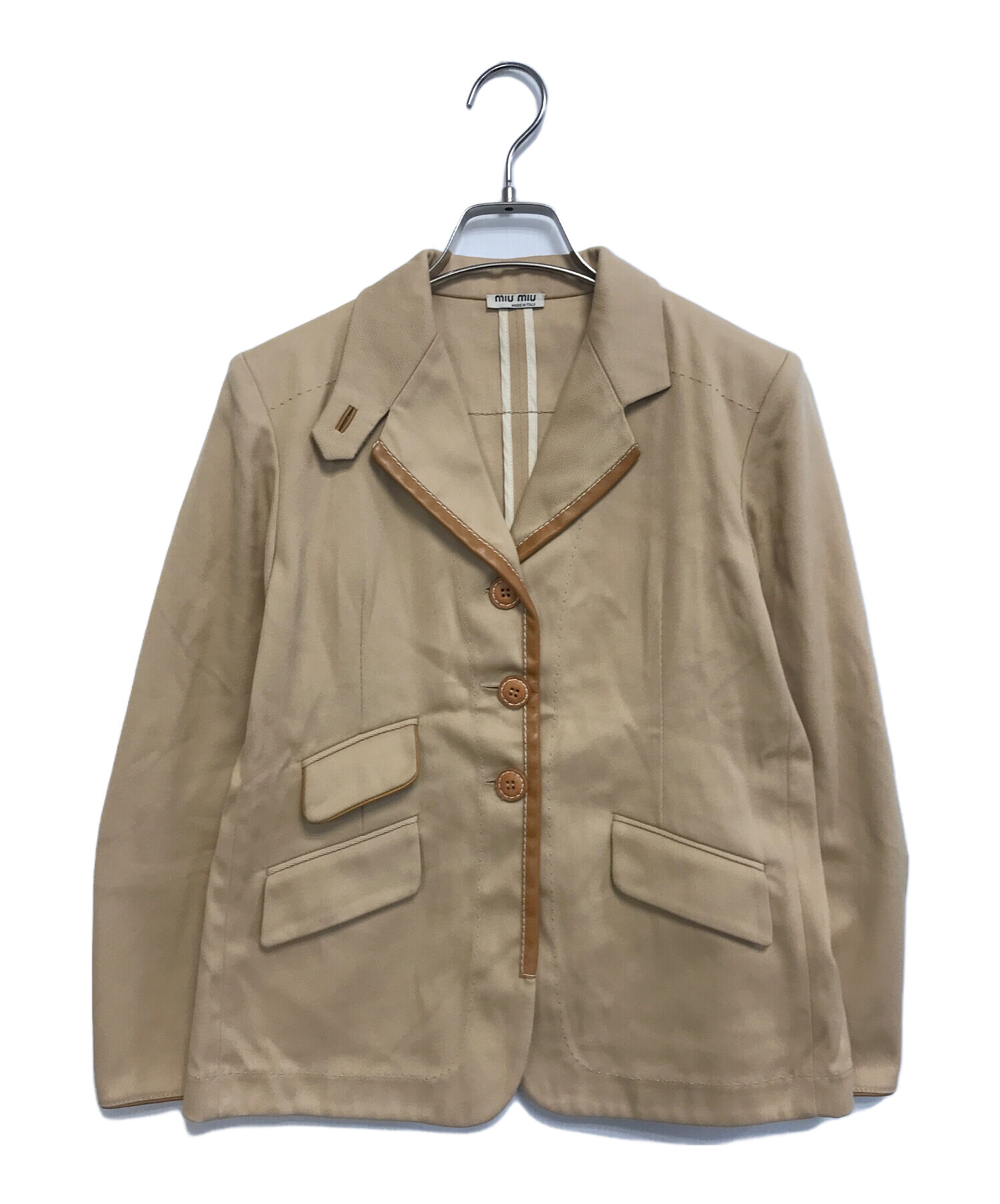 中古・古着通販】MIU MIU (ミュウミュウ) パイピングジャケット