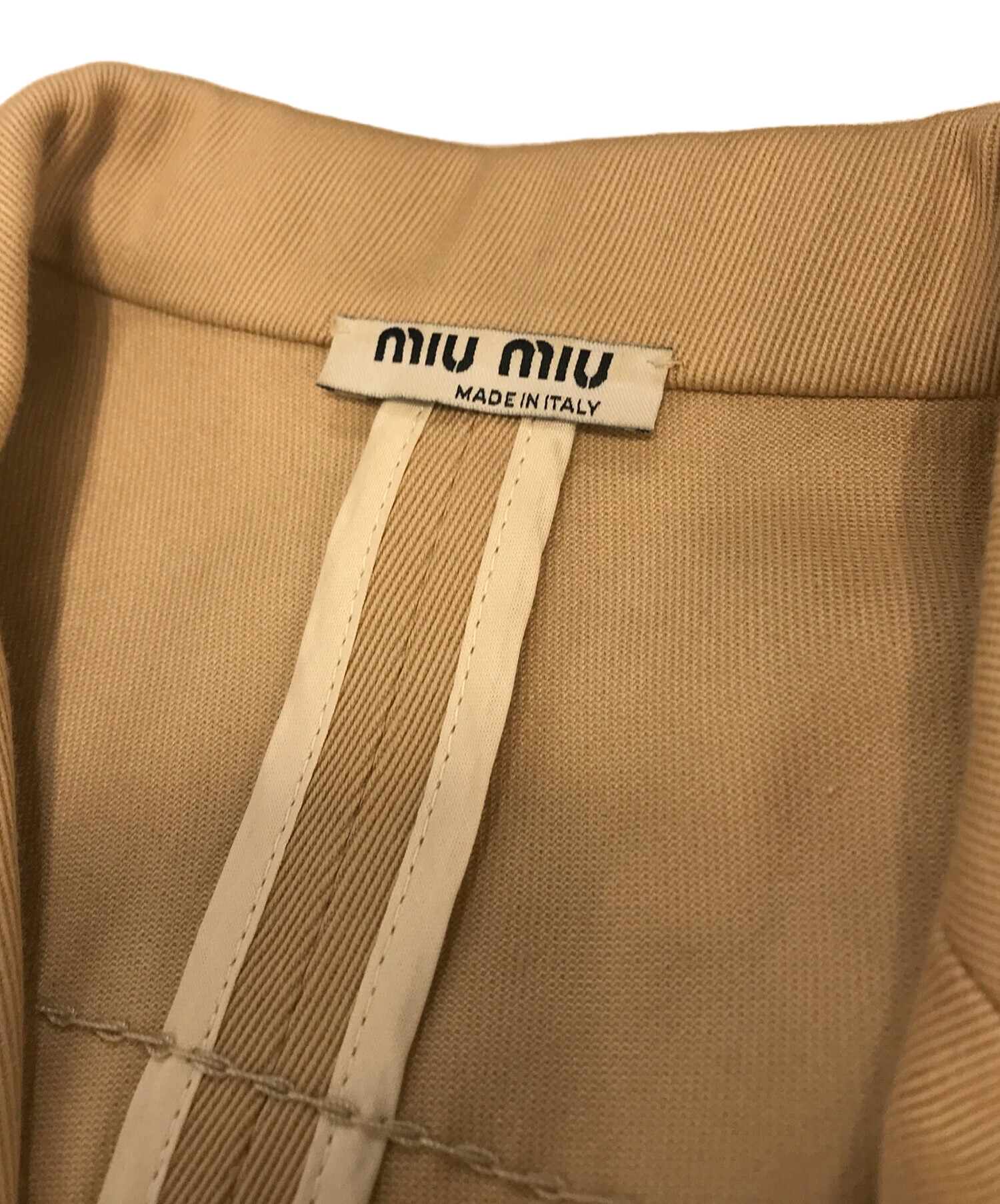 中古・古着通販】MIU MIU (ミュウミュウ) パイピングジャケット
