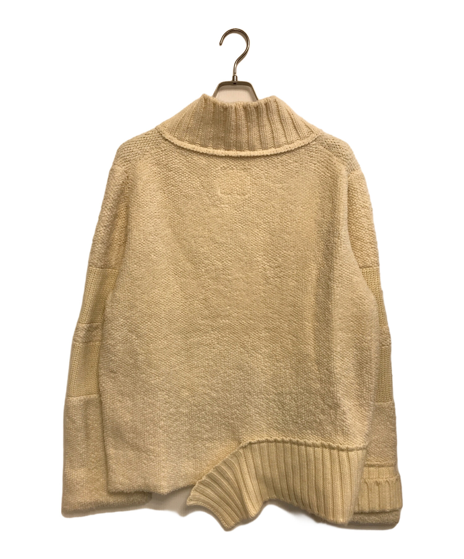 中古・古着通販】sacai (サカイ) WOOL KNIT PULLOVER ホワイト サイズ 