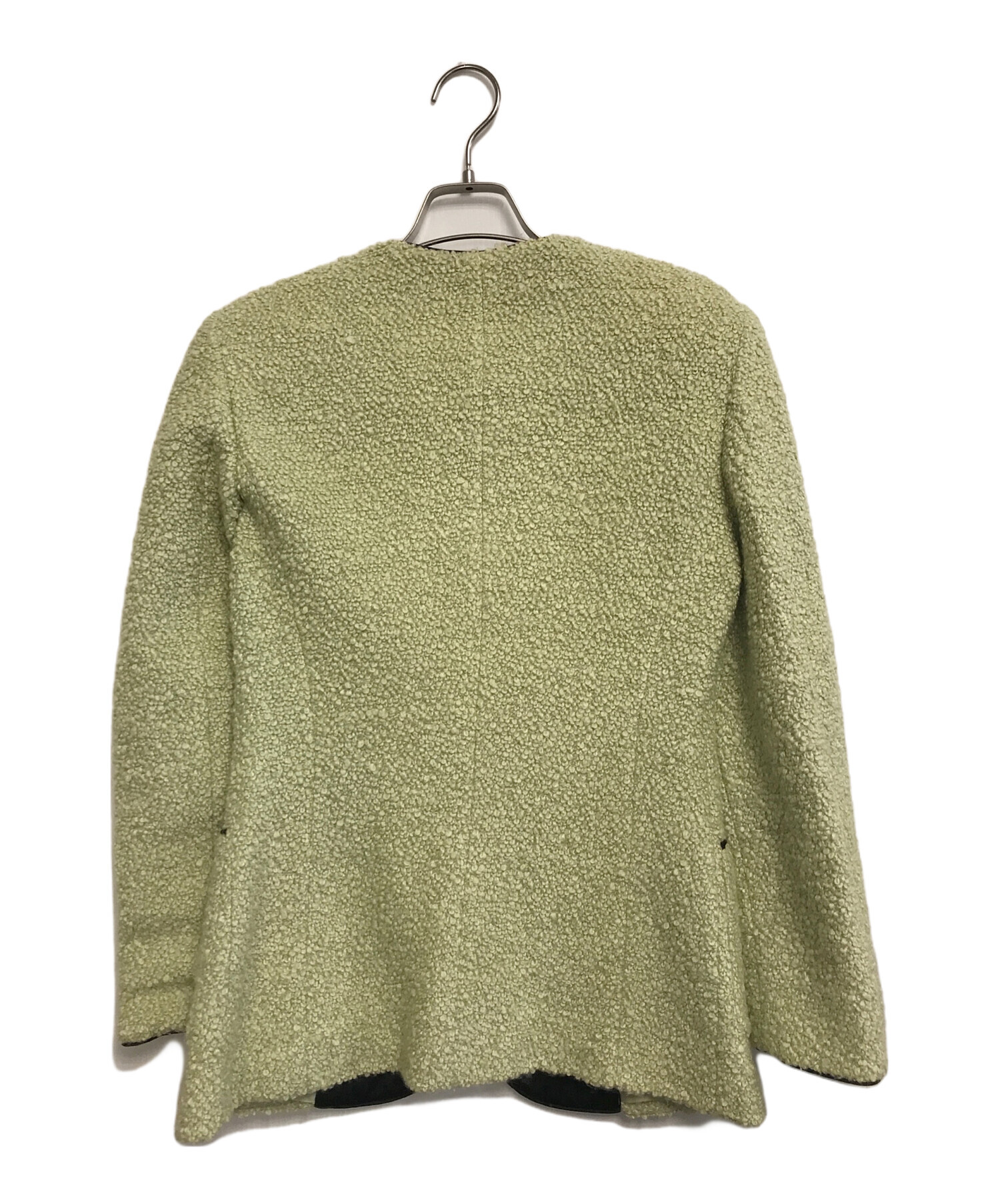 中古・古着通販】FENDI (フェンディ) ボアジャケット 黄緑 サイズ:42