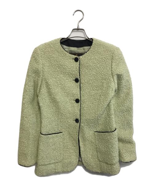 中古・古着通販】FENDI (フェンディ) ボアジャケット 黄緑 サイズ:42